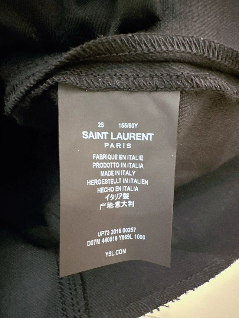 Saint Laurent Paris Saint Laurent Paris Black Star Skirt Size 25" / US 0 / IT 36 - 4 Thumbnail
