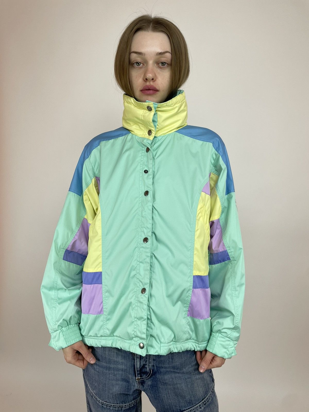 Vintage DEGRE7 vintage SKI Womens jacket Multicolour size M Size M / US 6-8 / IT 42-44 - 2 Thumbnail