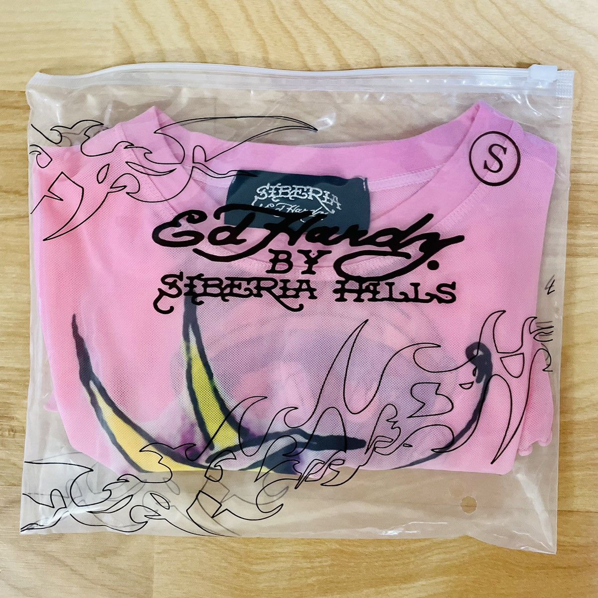 Ed Hardy × Siberia Hills Ed Hardy X Siberia Hills Women's Mesh Pink Shirt Top Size S / US 4 / IT 40 - 9 Thumbnail