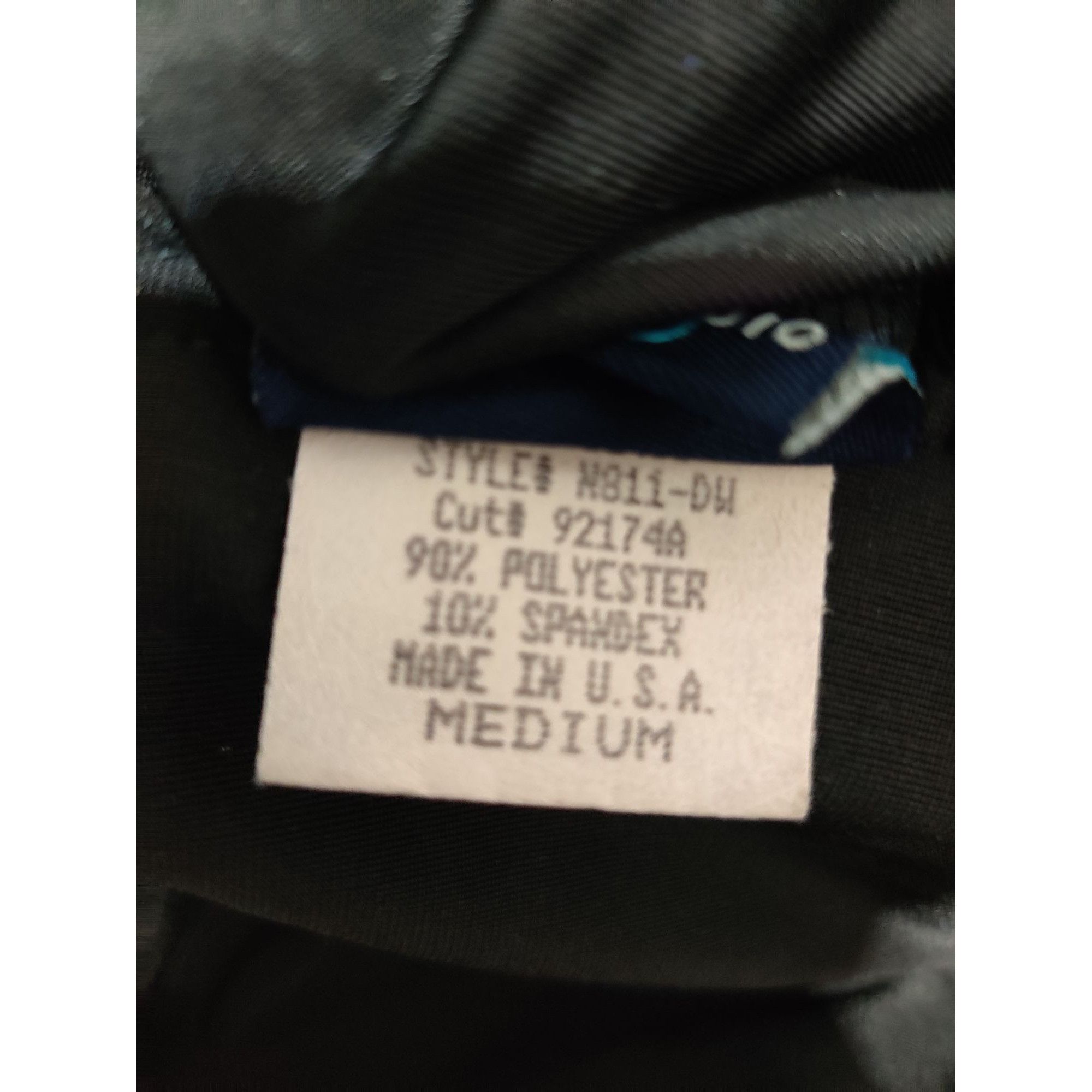 Vintage Vintage Studio M Womens Black Pants Velour Pull-On Straight Size 31" - 8 Thumbnail