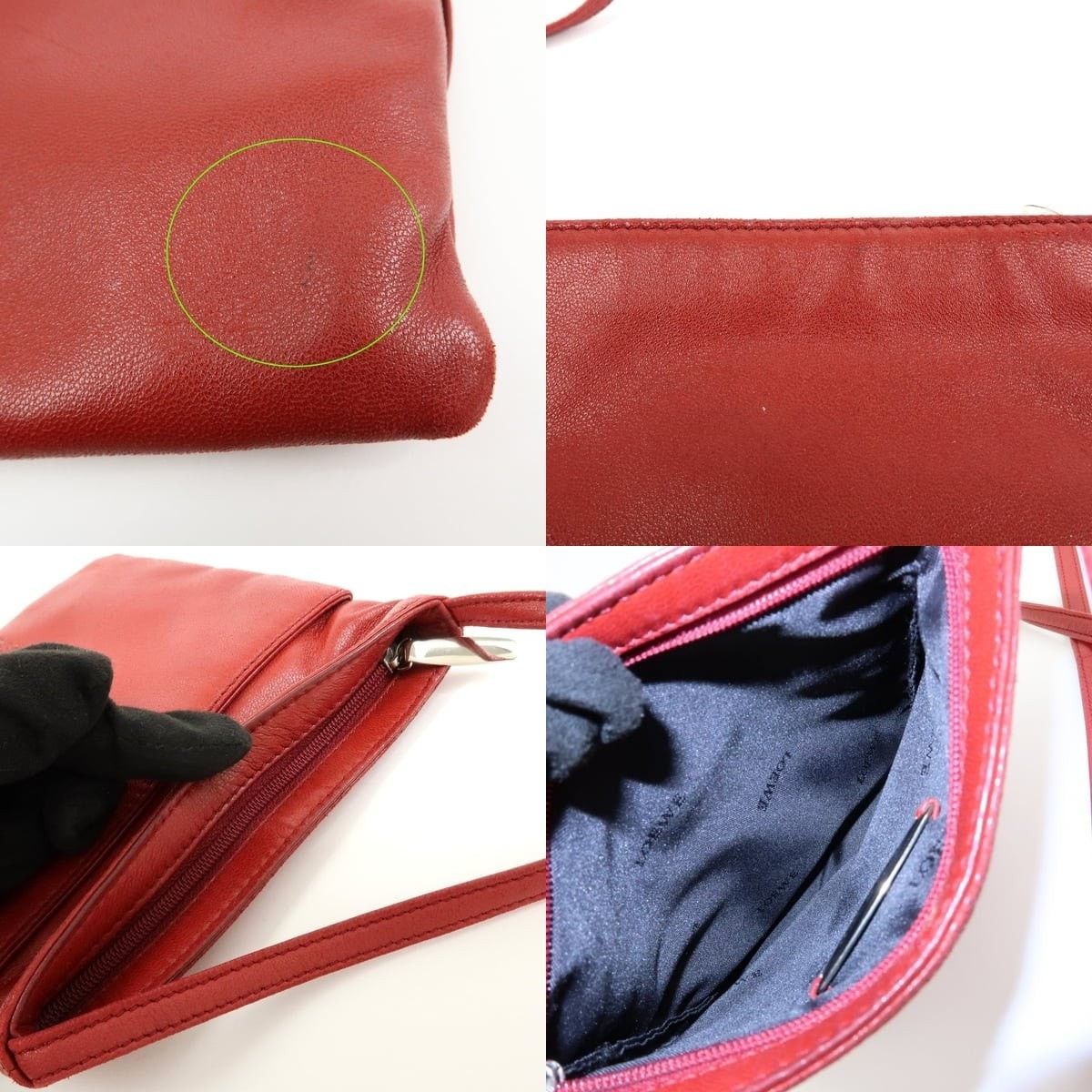 Loewe Loewe Anagram Nappa Leather Crossbody Bag Red Size ONE SIZE - 7 Thumbnail