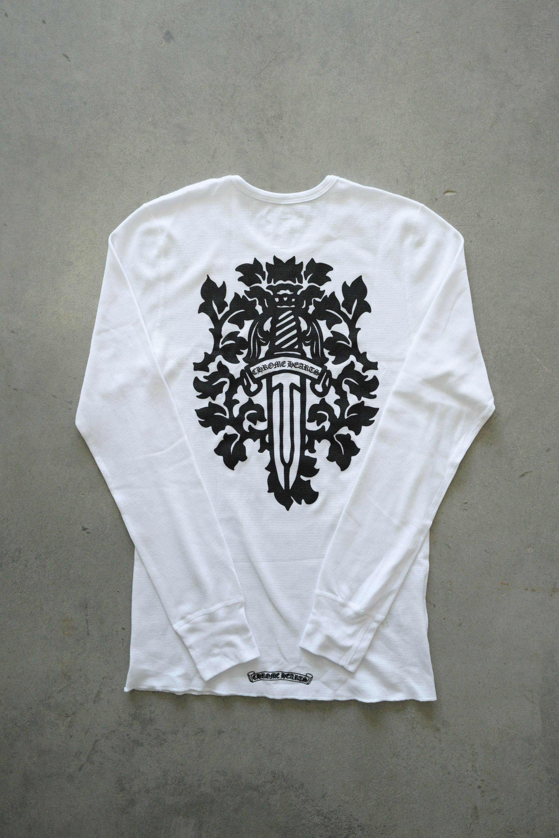 Chrome Hearts Dagger Thermal Long Sleeve - White