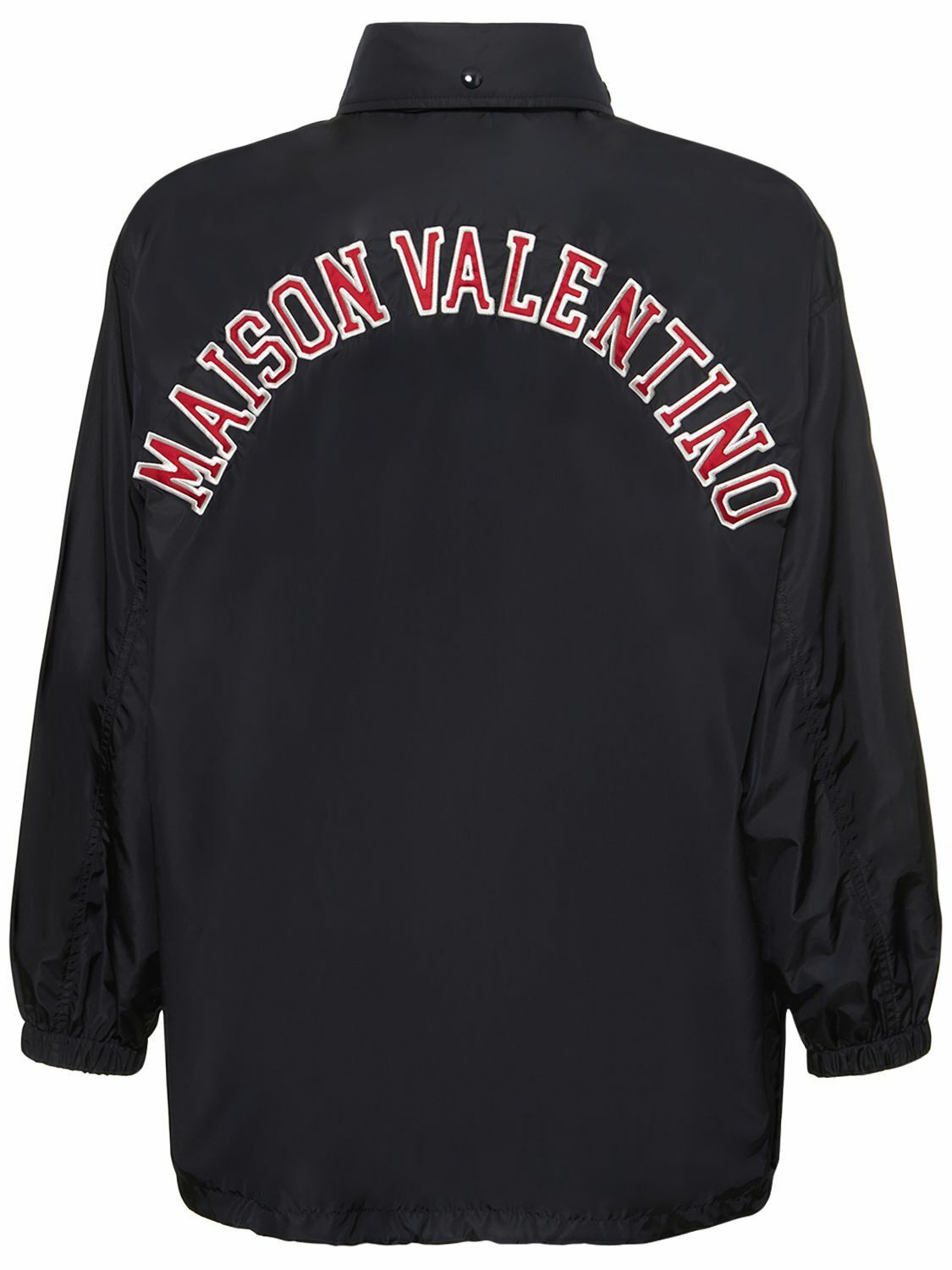 Valentino o1y0525 Logo Shell Hooded Jacket in Black Size US S / EU 44-46 / 1 - 4 Thumbnail