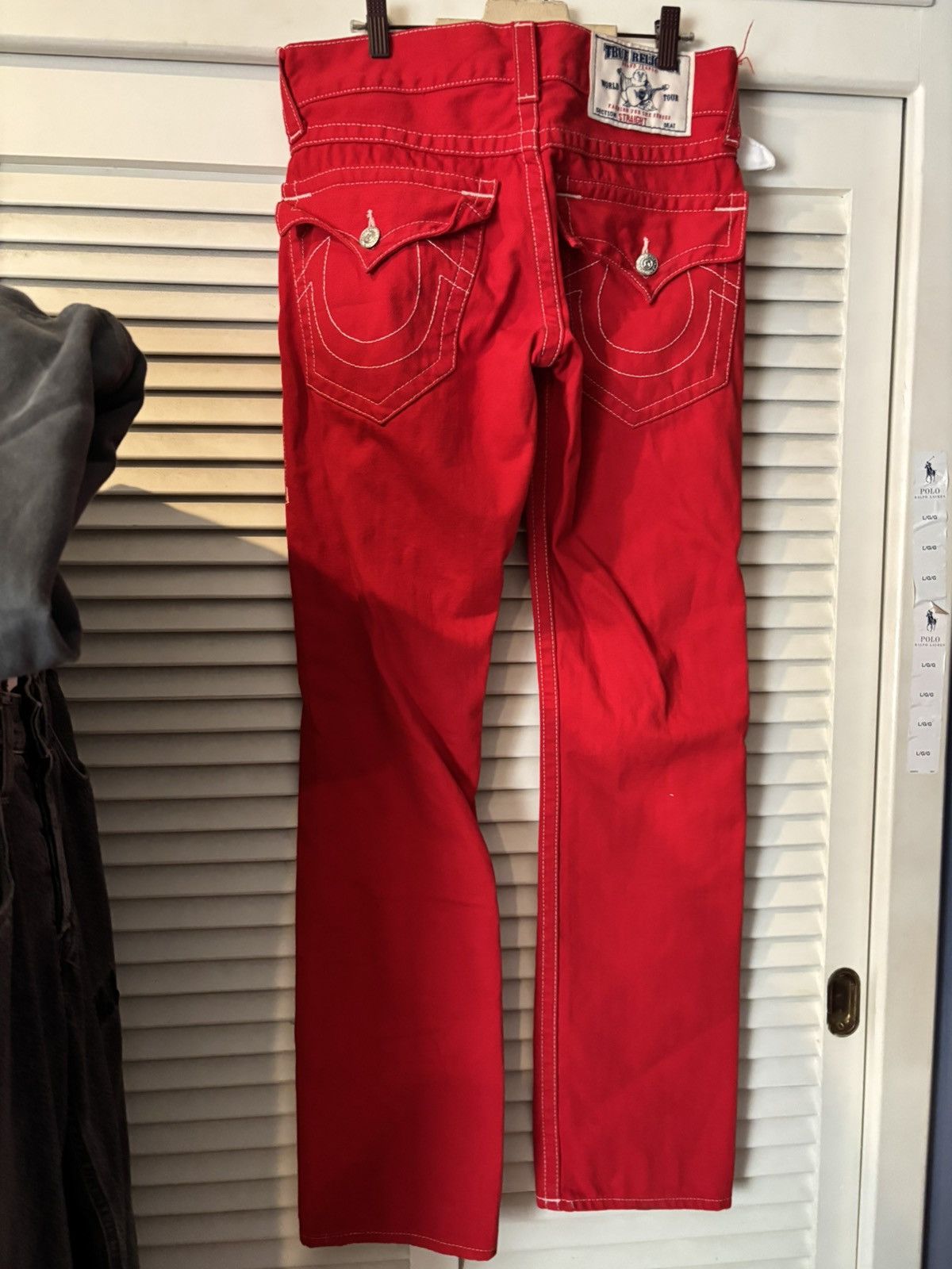 True Religion True religion denim reverse stitch red white made in Mexico Size US 29 - 2 Thumbnail