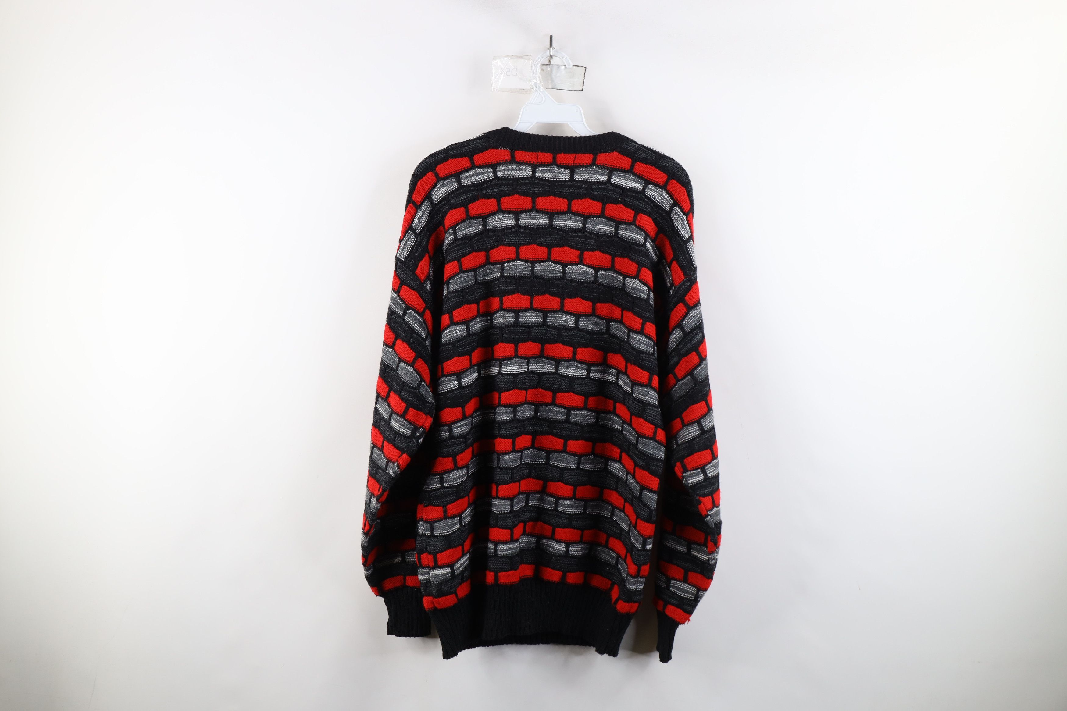 Vintage Vintage 90s Streetwear Brick Knit Crewneck Sweater USA Size US L / EU 52-54 / 3 - 11 Thumbnail