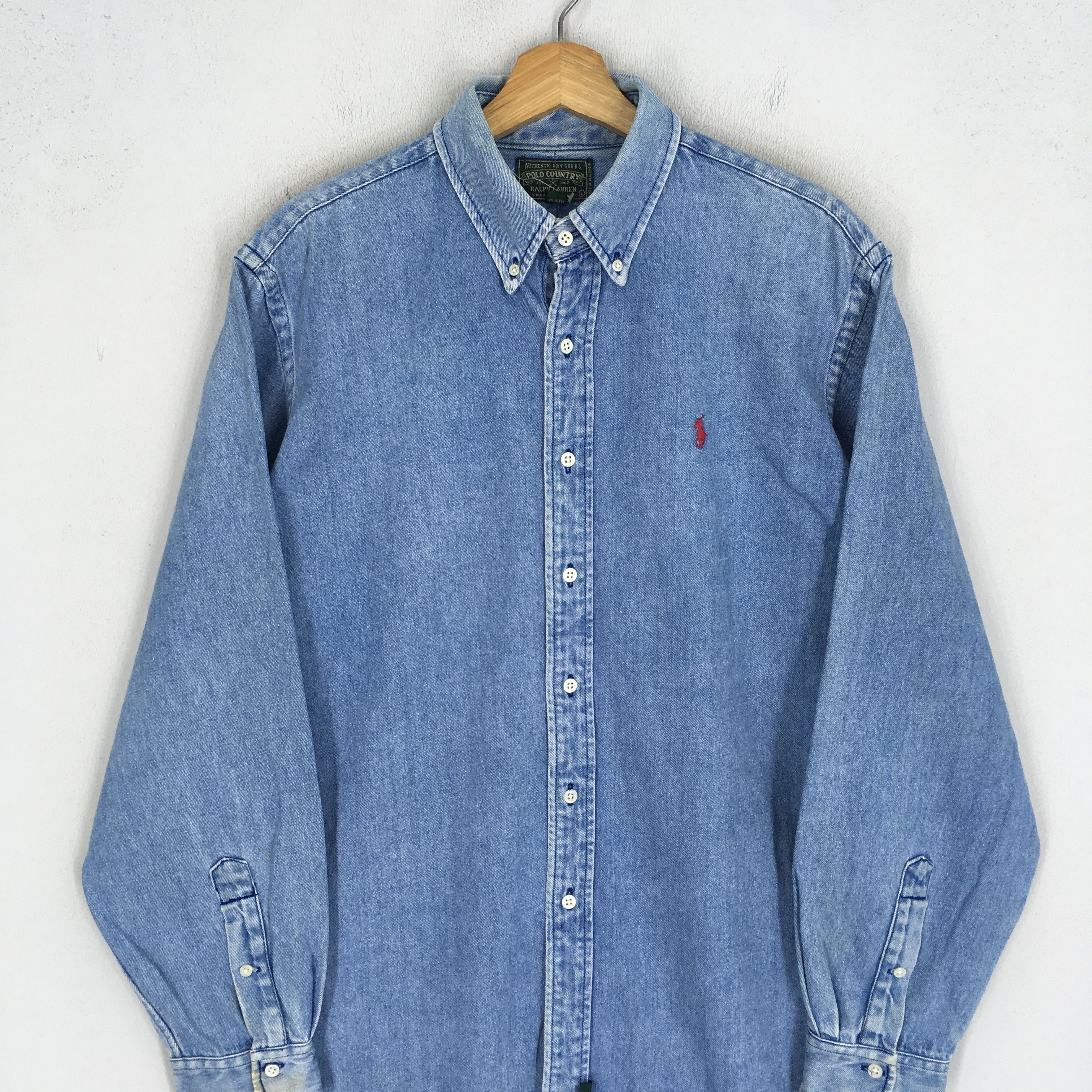 Polo Ralph Lauren vintage oxford button down polo ralph lauren - 1661 Size US L / EU 52-54 / 3 - 3 Thumbnail