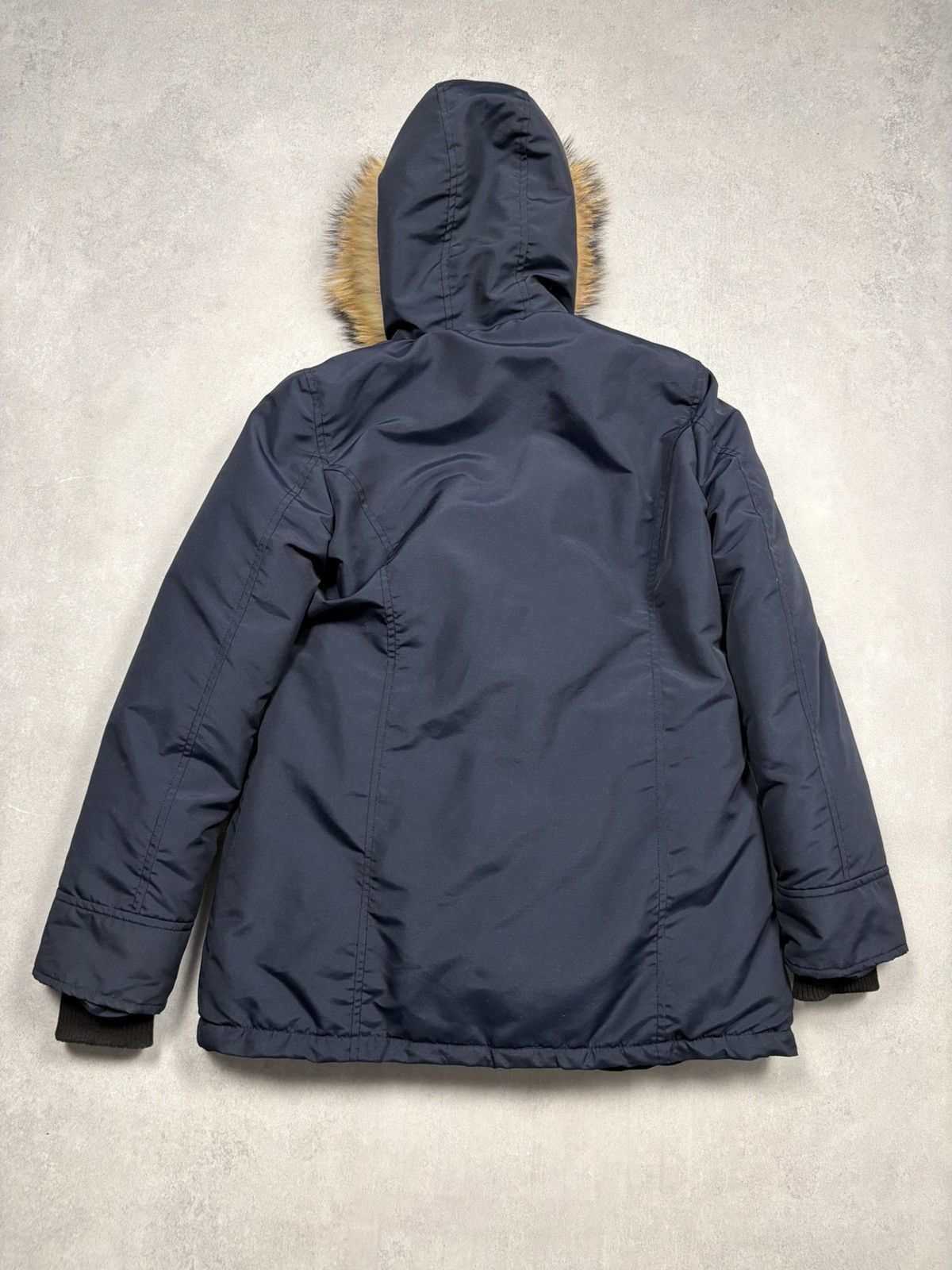 Woolrich Woolen Mills Woolrich John Rich & Bros Arctic Parka Navy Fur Hood XL Rare Size XL / US 12-14 / IT 48-50 - 2 Thumbnail