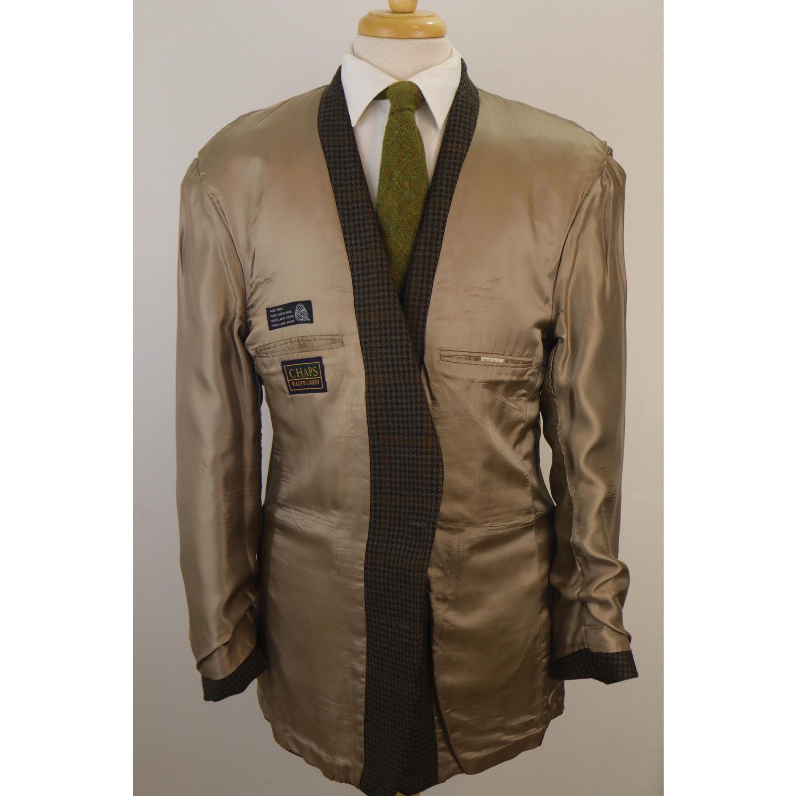 Chaps Ralph Lauren 44L NOS Vintage 90s Chaps Ralph Lauren Blazer | Houndstooth Size 44L - 4 Thumbnail