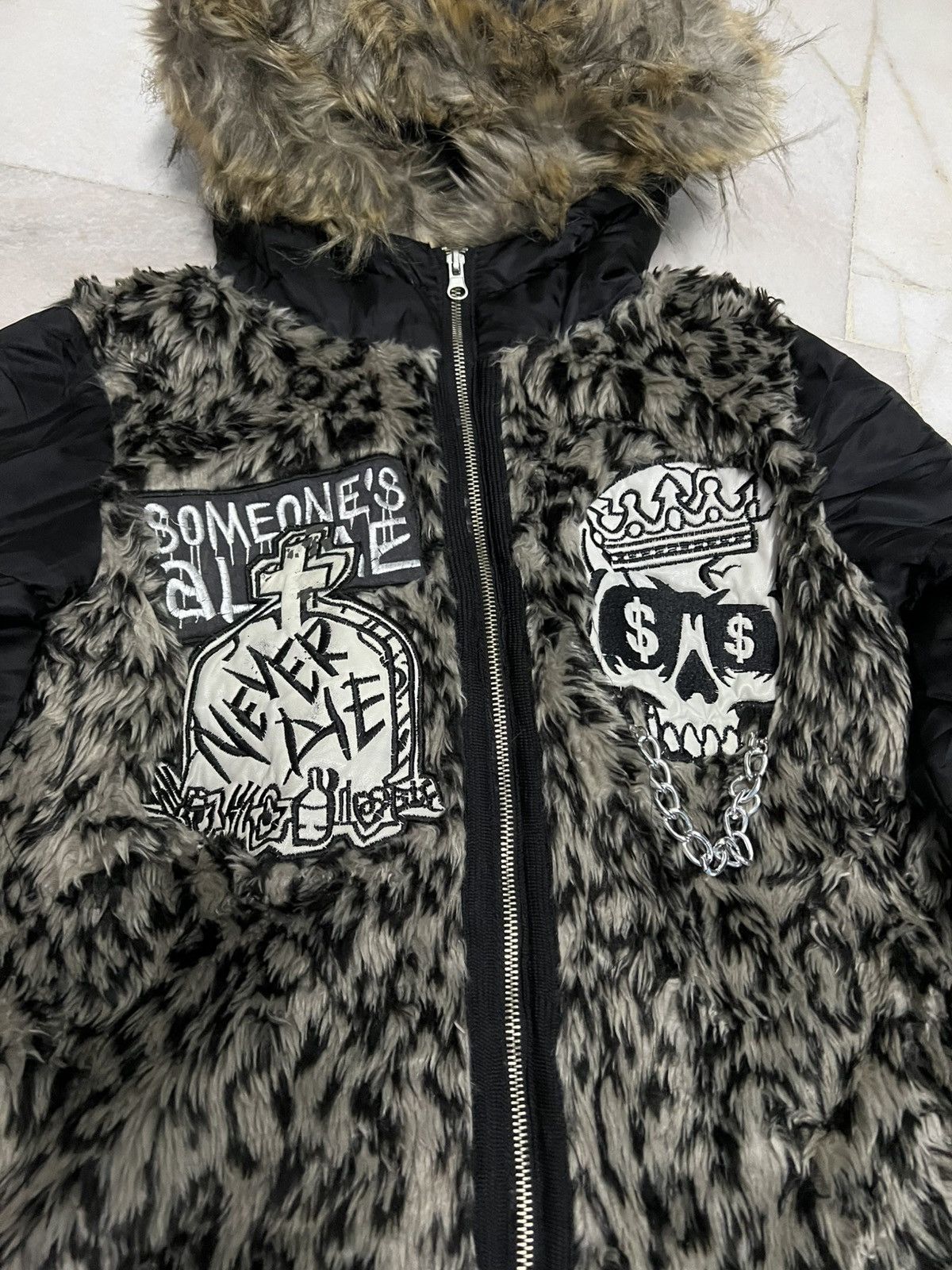 If Six Was Nine 💥Rare💥Glad News Fur Hoodie If Six Was Nine Style Jacket Size US S / EU 44-46 / 1 - 5 Thumbnail