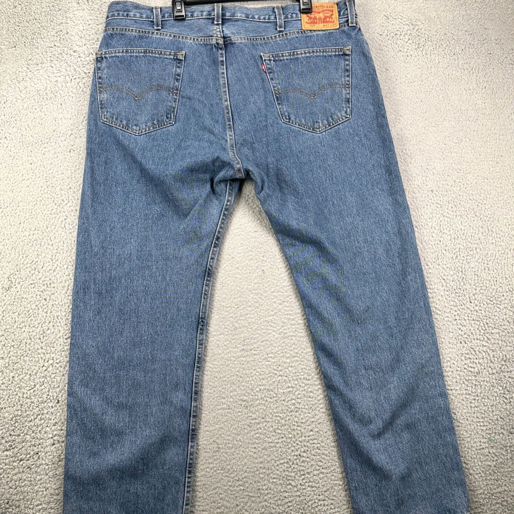 Levi's Levi's 505 Jeans 42X30 Blue 5 Pocket Red Tab Casual Denim Pants Shirt? Size US 42 / EU 58 - 2 Thumbnail