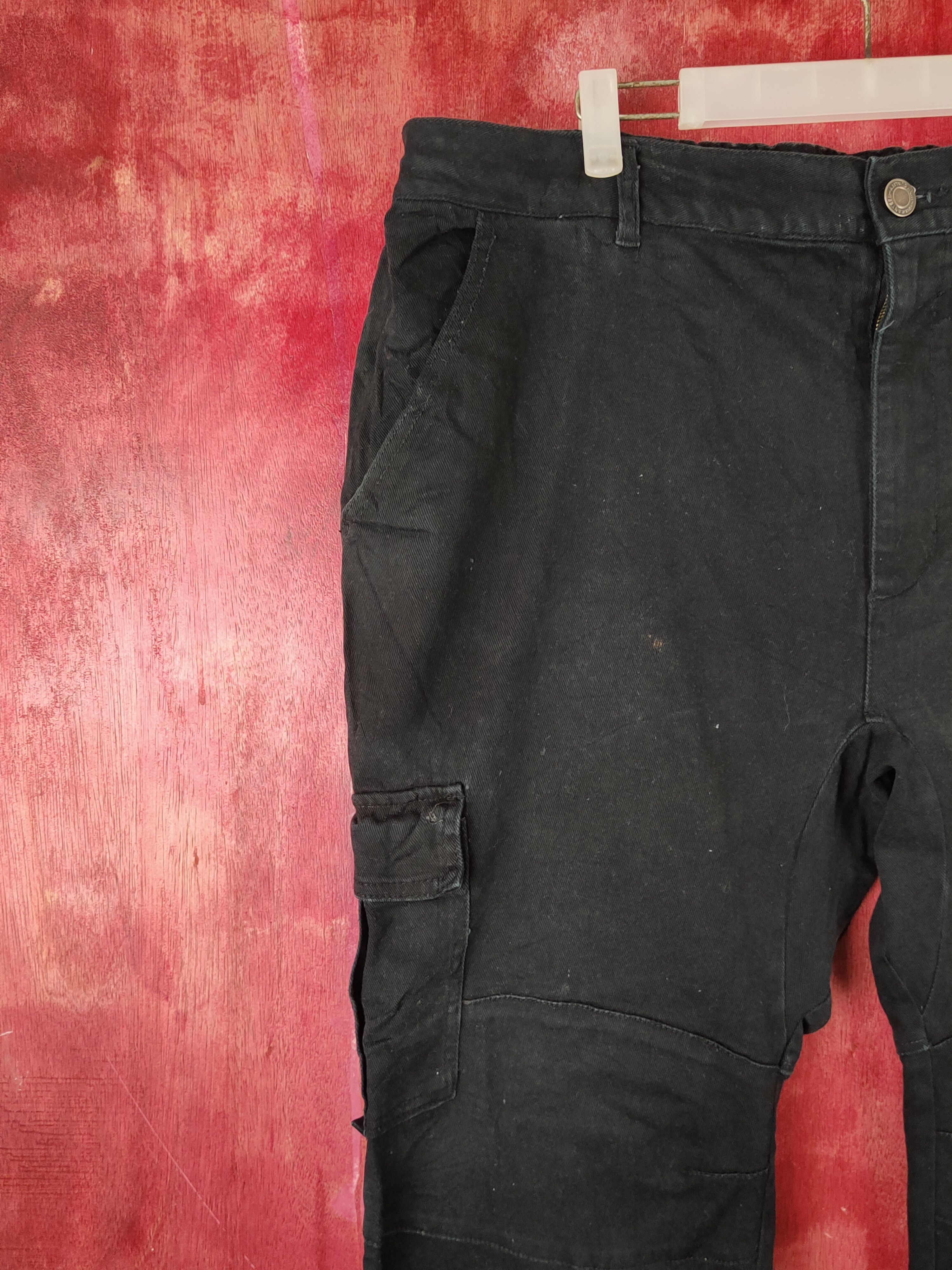 Japanese Brand Japanese Brand Black Multipocket Tactical Jeans #S1761 Size US 43 - 3 Thumbnail
