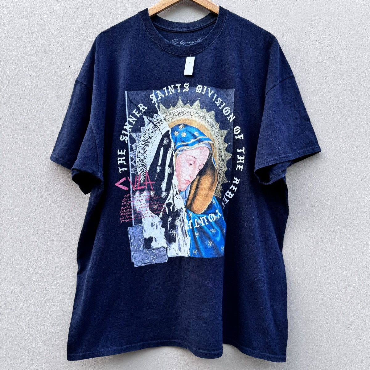 Vintage Vintage Virgin Mary y2k tee Size US XXL / EU 58 / 5 - 1 Thumbnail
