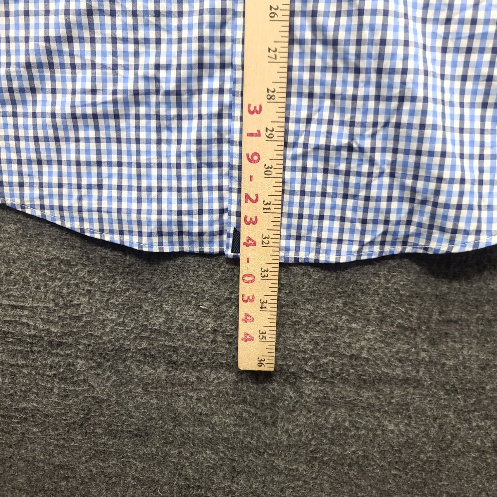 UNTUCKit UNTUCKit Simmons Shirt Mens L Tall Regular Fit Long Sleeve Blue Check Casual Button-Up Size US L / EU 52-54 / 3 - 4 Thumbnail