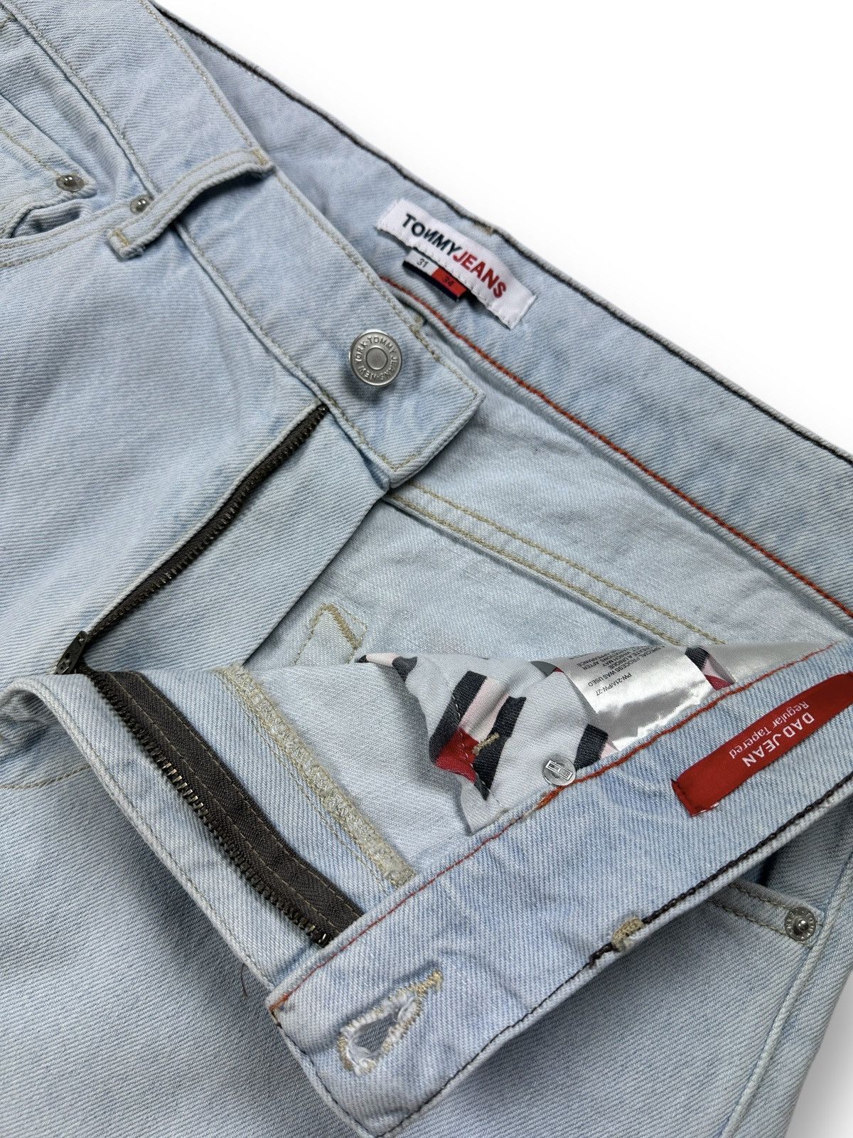 Tommy Hilfiger Tommy Hilfiger Dad Jeans Regular Tapered Blue Denim W31 L34 Size US 31 - 10 Thumbnail