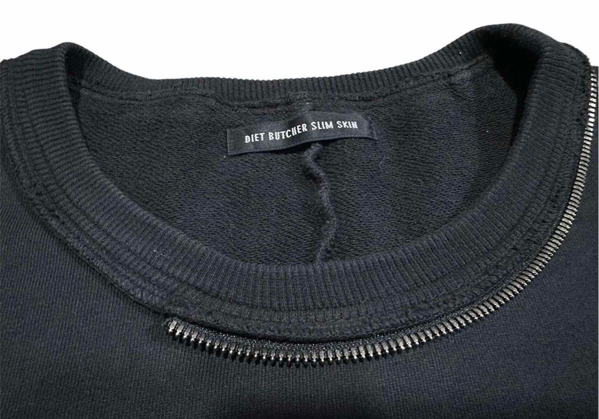 Diet Butcher Slim Skin × Japanese Brand 🔥Diet Butcher Slim Skin Reconstructed Zipper Sweatshirt Size US XXL / EU 58 / 5 - 12 Thumbnail