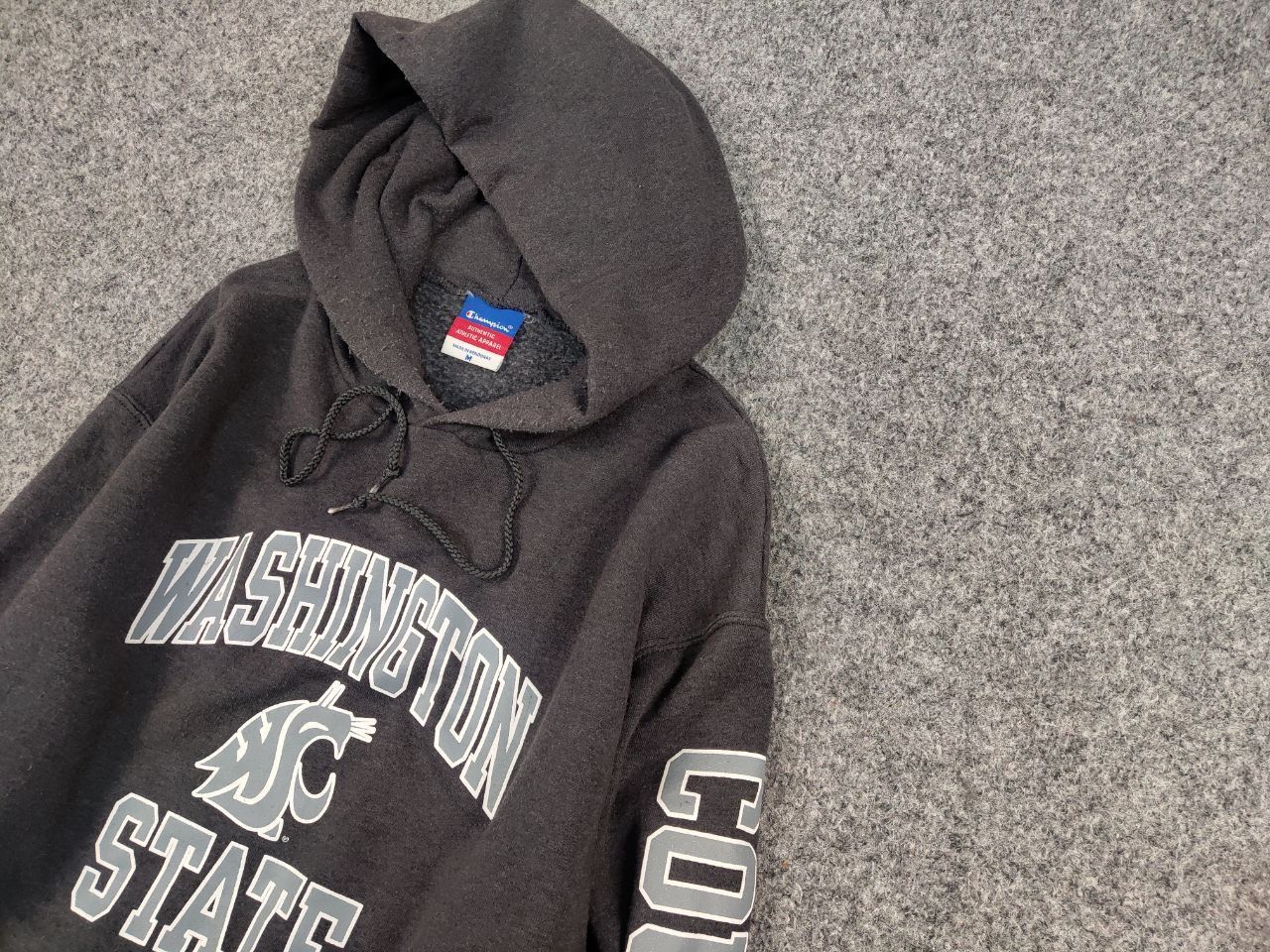 Champion Vintage 90's Champion washington state cougars Logo Hoodie Size US M / EU 48-50 / 2 - 4 Thumbnail