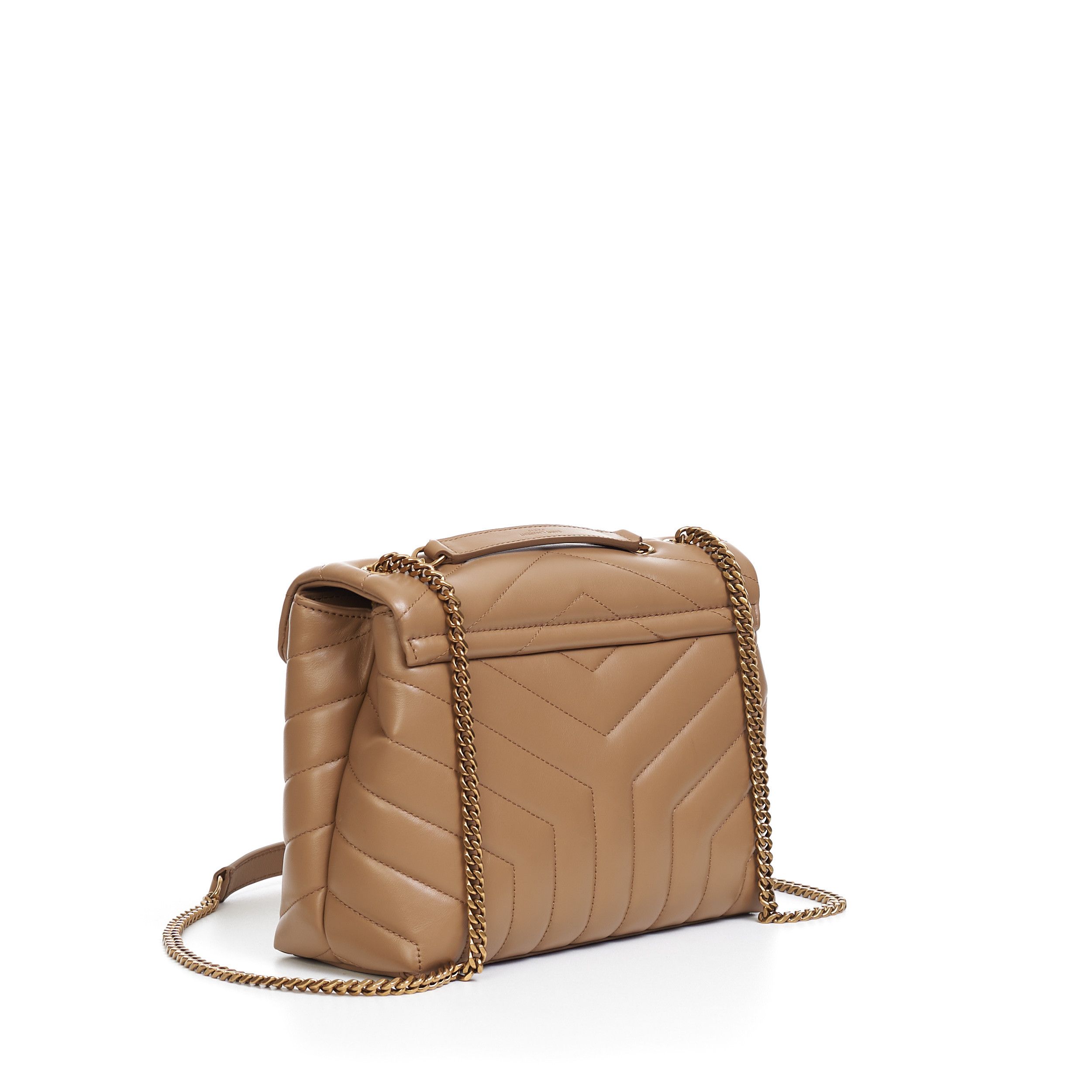 Saint Laurent Paris Loulou Small Chain Bag In Tan Quilted "Y" Leather Size ONE SIZE - 4 Thumbnail