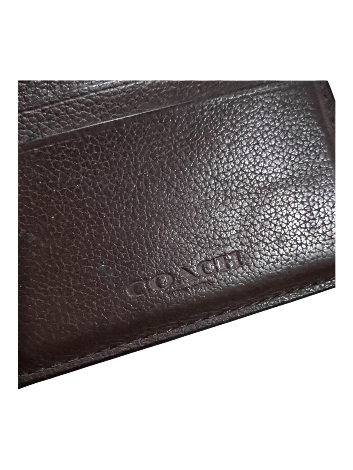 Coach × Genuine Leather Coach New York Calf Leather Mahogany Money Clip Card Case Size ONE SIZE - 6 Thumbnail