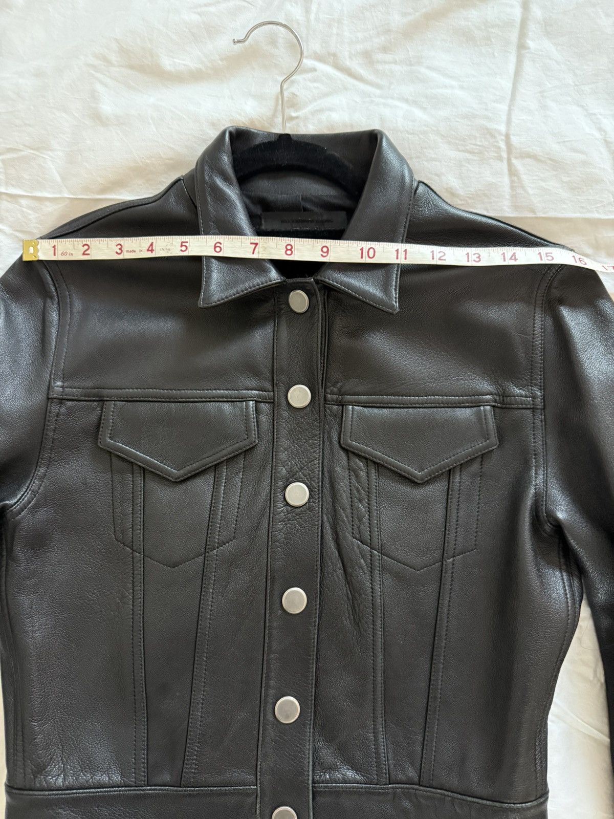 Alexander Wang Alexander Wang Cropped Leather Jacket Size S / US 4 / IT 40 - 14 Thumbnail