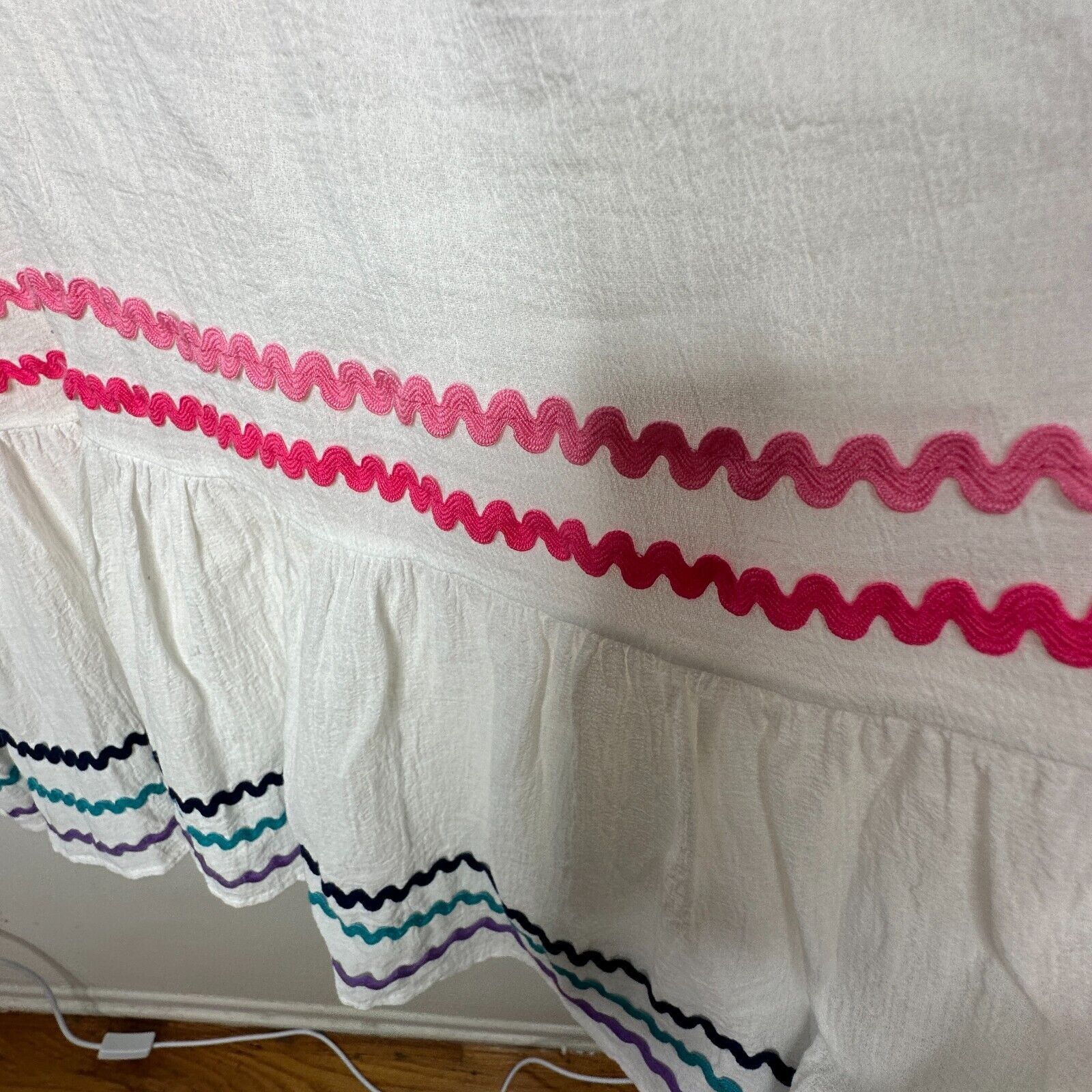 Other 9 Seed St Tropez Rainbow Trim VNeck Mini Pleats Sun Dress OS Size ONE SIZE - 5 Thumbnail