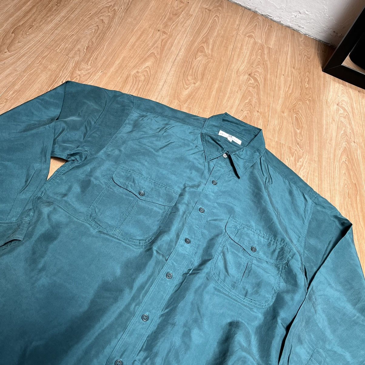 Pierre Balmain × Vintage 90s Pierre Balmain Paris Double Pocket Silk Shirt Size US L / EU 52-54 / 3 - 8 Thumbnail