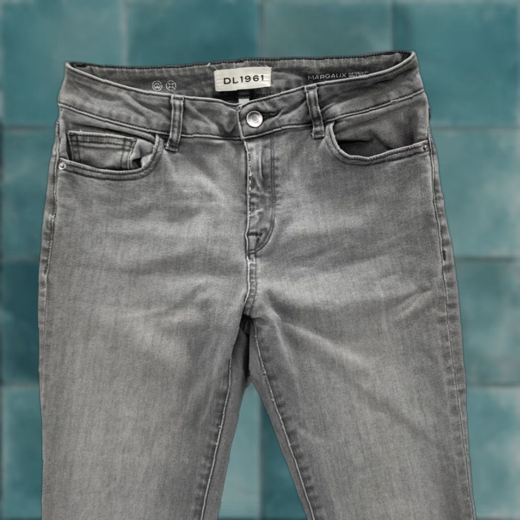 DL1961 DL1961 Marguax Jeans Women's 28 Gray Denim Instasculpt Skinny Ankle Mid Rise Size 28" / US 6 / IT 42 - 1 Thumbnail