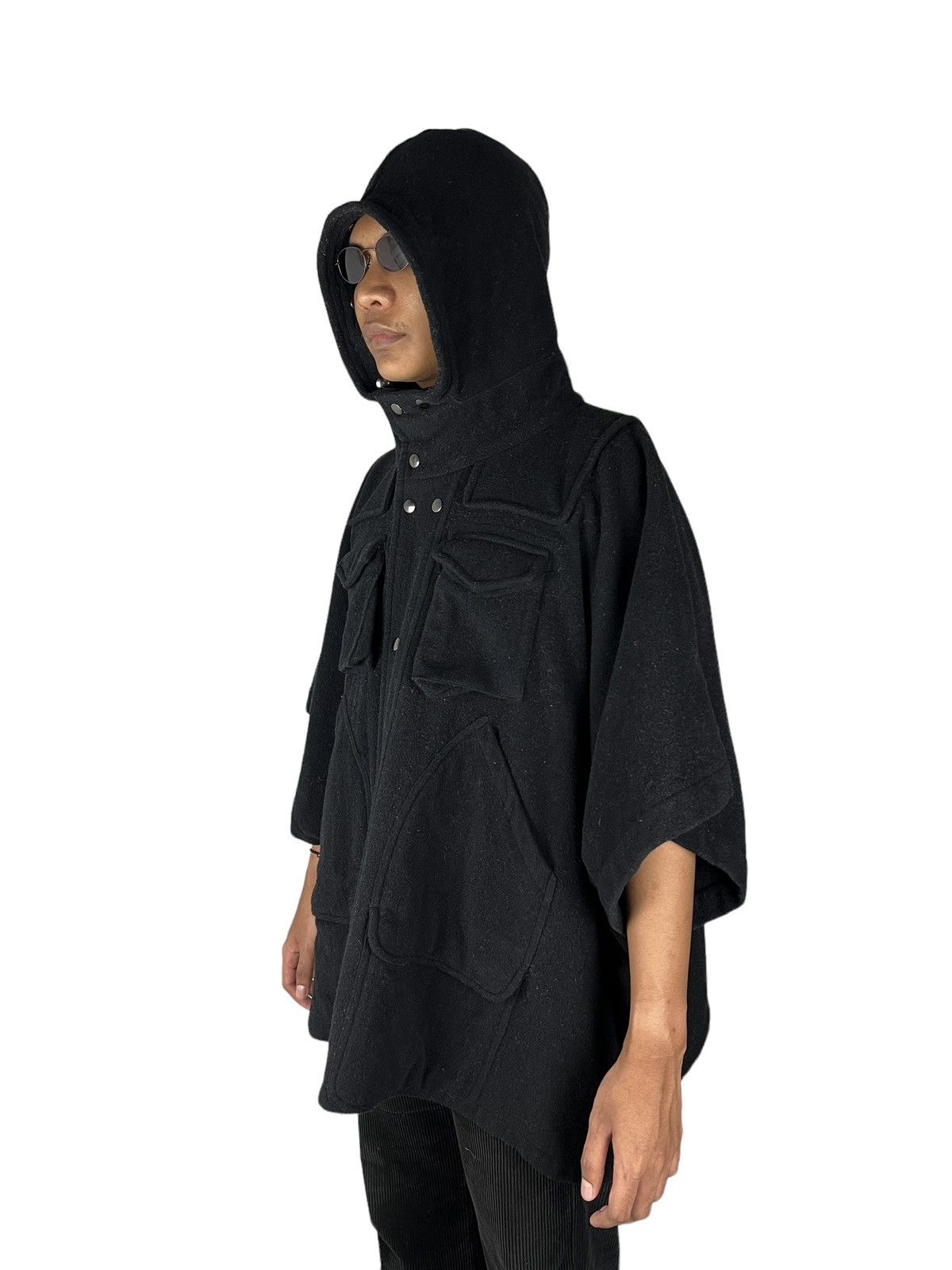 CABANE de ZUCCa 1990 Zucca Tactical Bat Wing Wool Jacket Size US M / EU 48-50 / 2 - 20 Thumbnail