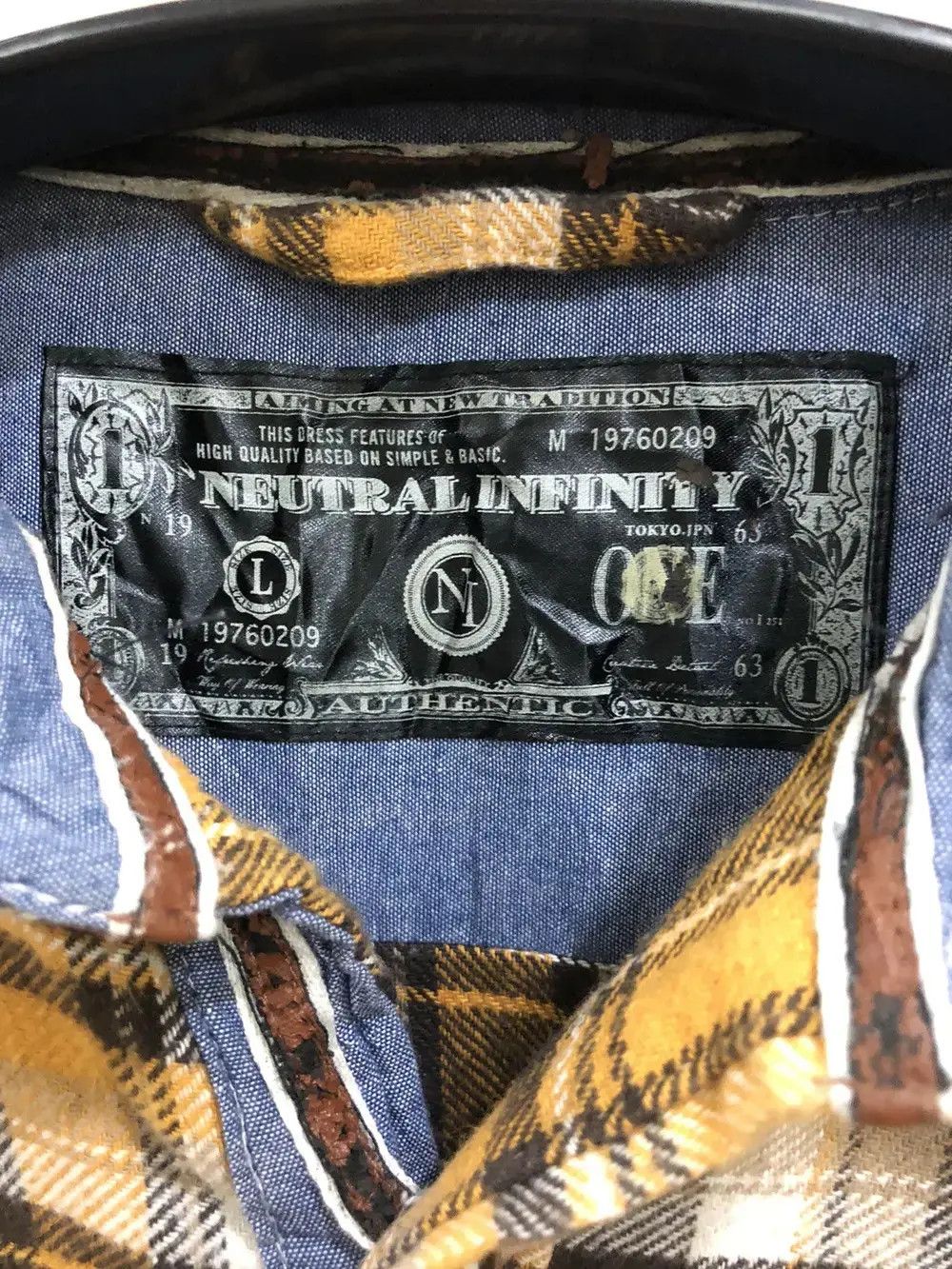 Flannel × Japanese Brand Neutral infinity Plaid Tartan Flannel Shirt 👕 Size US M / EU 48-50 / 2 - 3 Thumbnail