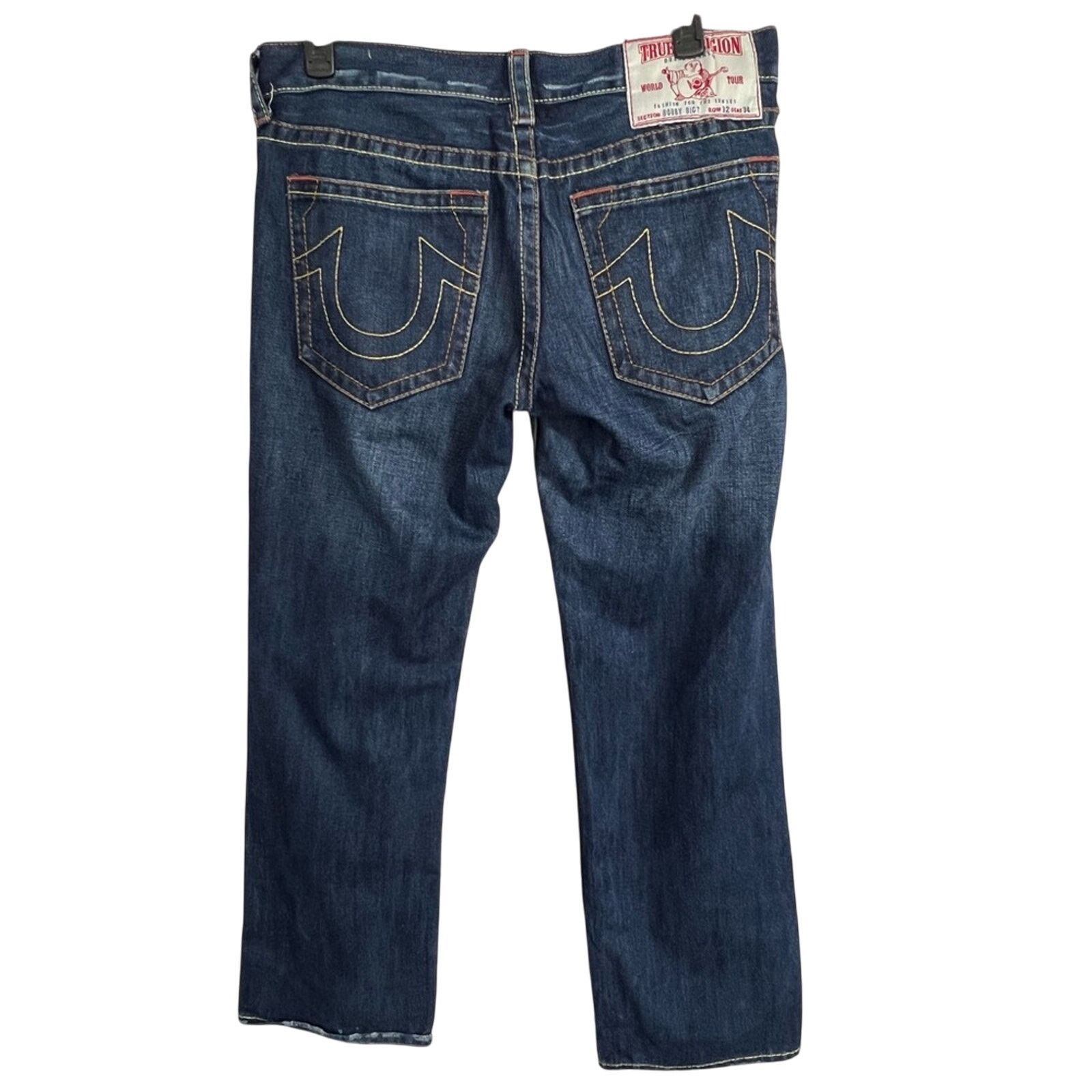 True Religion VTG True Religion Bobby Big T Baggy Denim Jeans Mens 32x34 Size US 32 / EU 48 - 2 Thumbnail