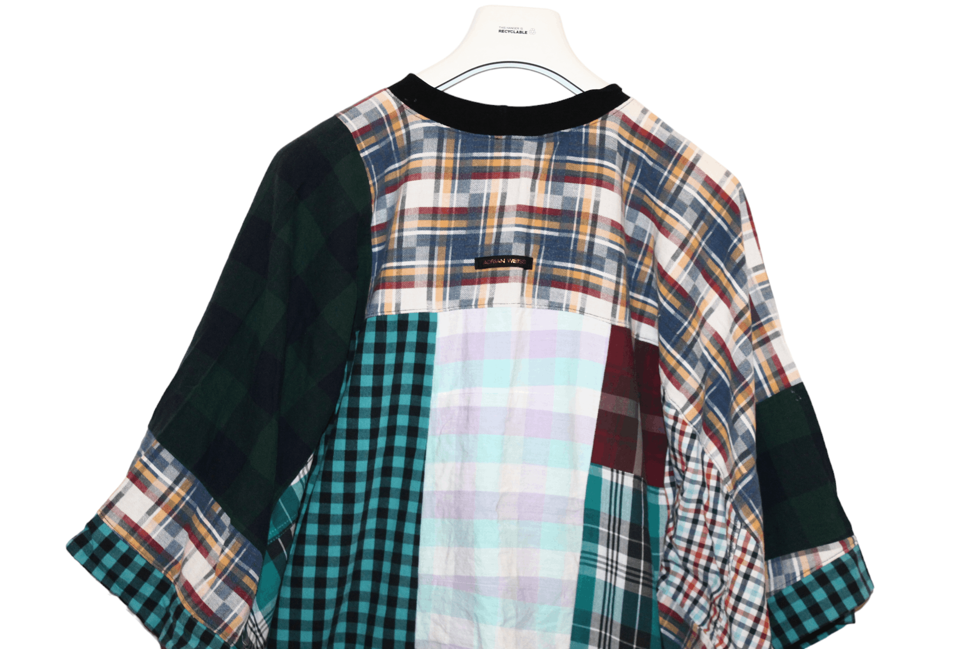 20471120 💥 Adrian Weiss Berlin Kimono Crazy Patchwork Oversized Tee Size L / US 10 / IT 46 - 4 Thumbnail