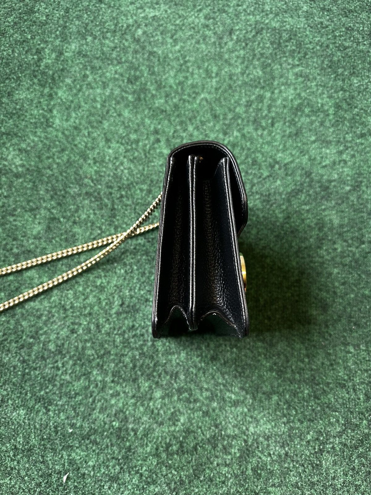 Gucci Gucci GG Interlocking Black Leather Shoulder Bag - 510304 Size ONE SIZE - 3 Thumbnail