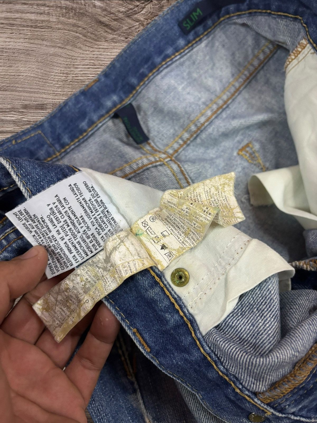 Benetton Benetton Formula 1 Distressed Slim Jeans Size US 30 / EU 46 - 8 Thumbnail