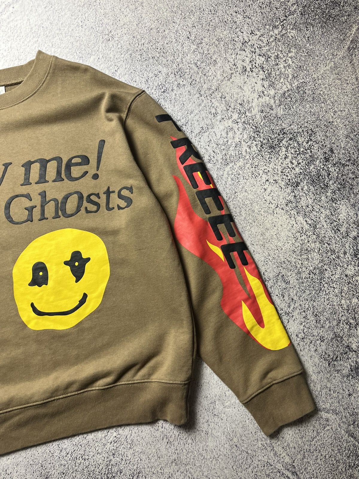 Rap Tees Lucky Me I See Ghosts Smiley Face Rap Hip Hop Sweatshirt Size US M / EU 48-50 / 2 - 7 Thumbnail