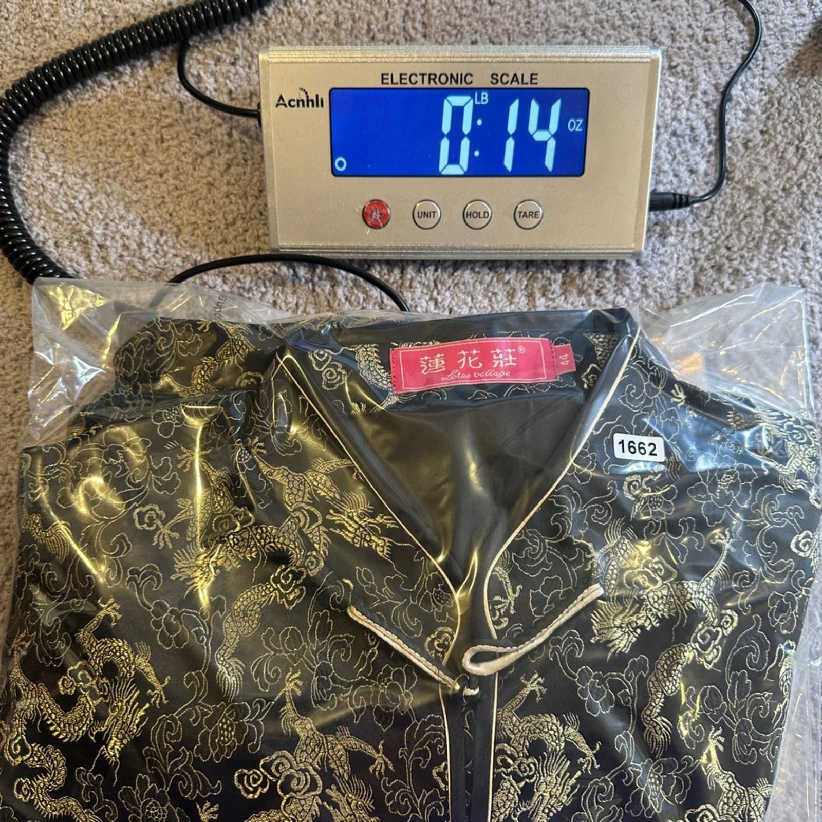 Other Silk Brocade Dragon Jacket Mandarin Collar Lotus Village Men Size 44R - 8 Thumbnail
