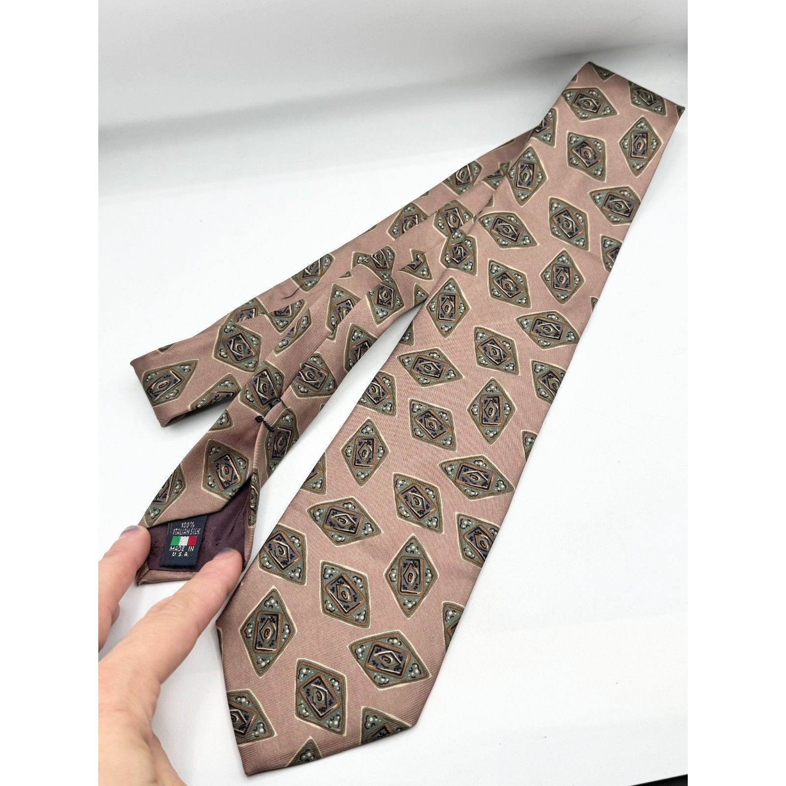 Austin Reed Austin Reed of regent street Italy silk print tie necktie Size ONE SIZE - 3 Thumbnail