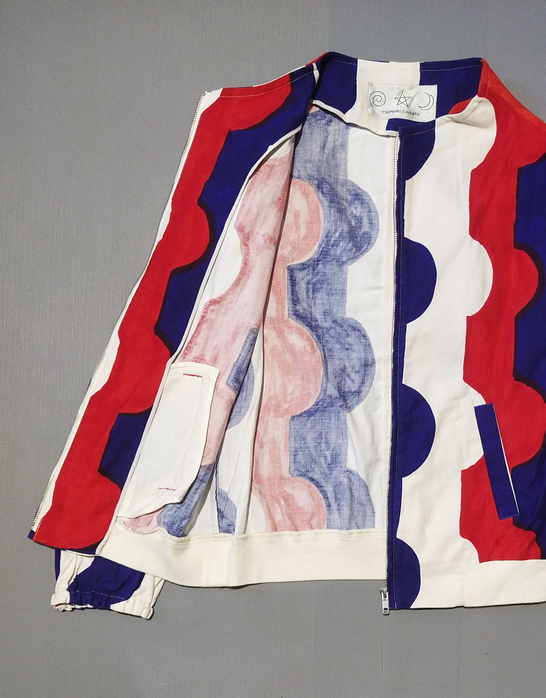 Tsumori Chisato TSUMORI CHISATO - TRICOLOR WAVY STRIPE BLOUSON Size M / US 6-8 / IT 42-44 - 2 Thumbnail