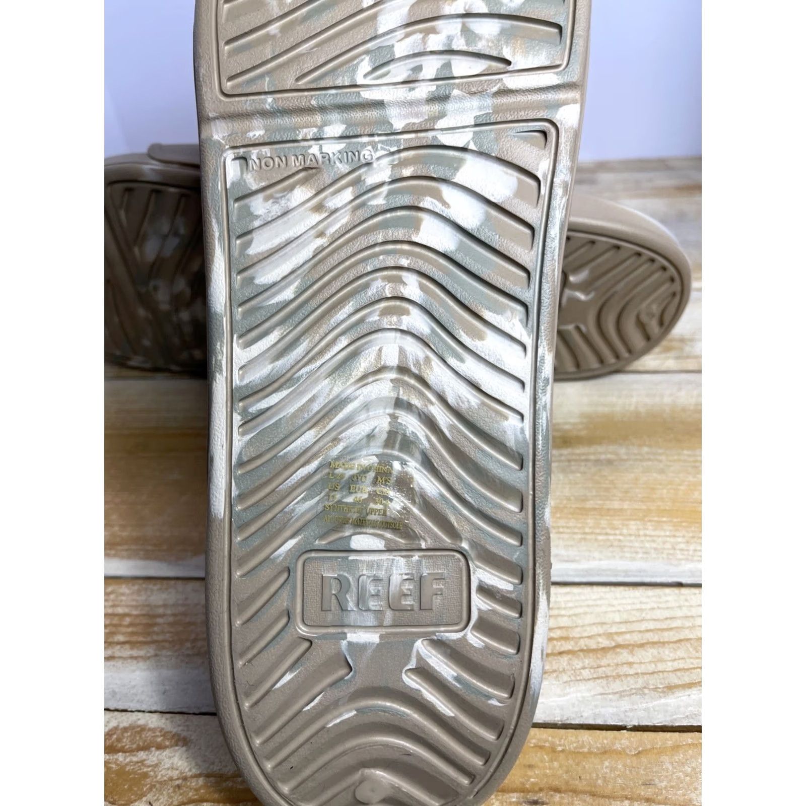 REEF VINTAGE REEF Oasis Double Up Fossil Birch Size 13 Medium Width Brand NEW Size ONE SIZE - 4 Thumbnail