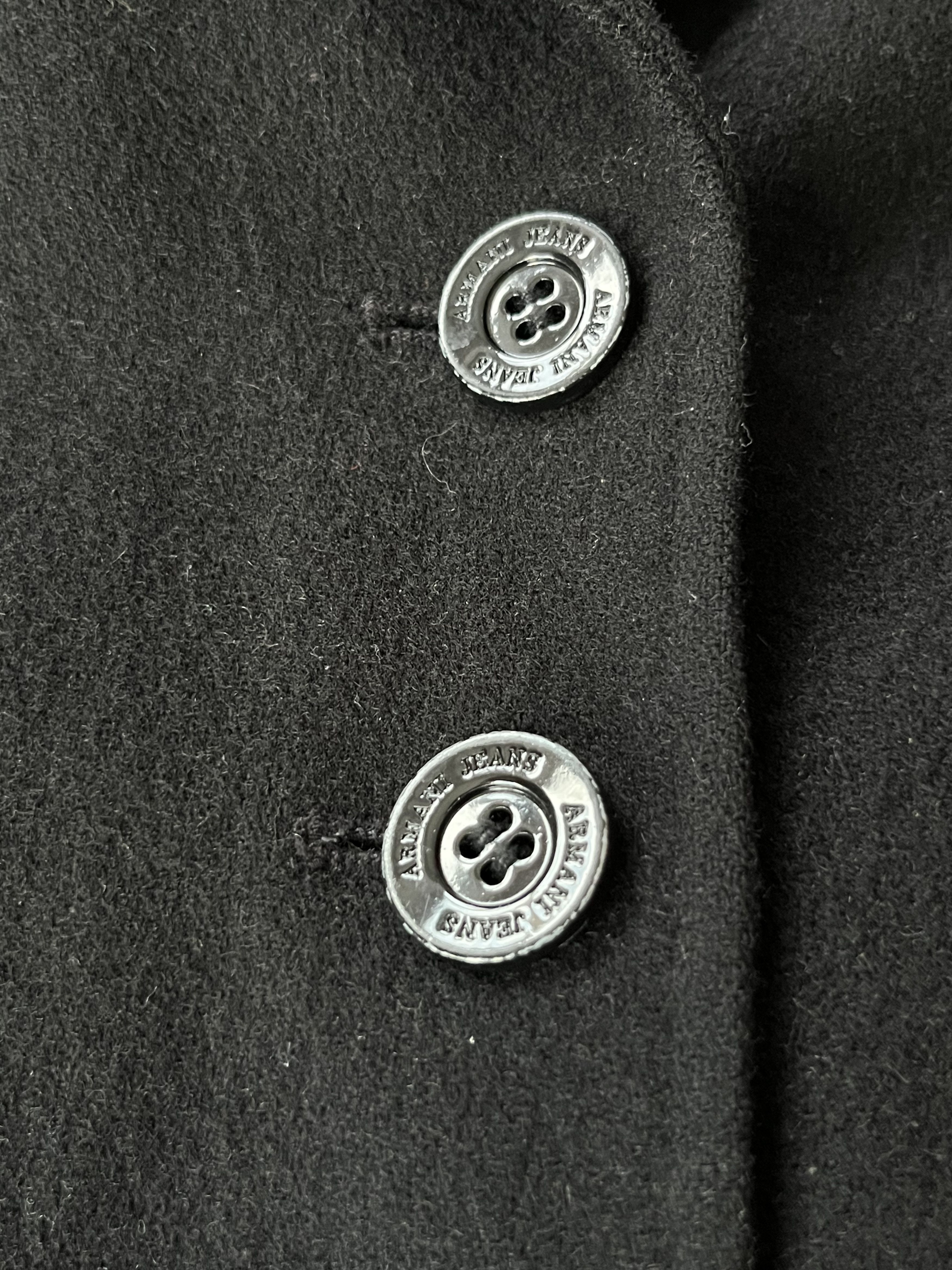 Giorgio Armani Vintage Mini Coat Armani Jeans 100% Wool Luxury Size S / US 4 / IT 40 - 7 Thumbnail