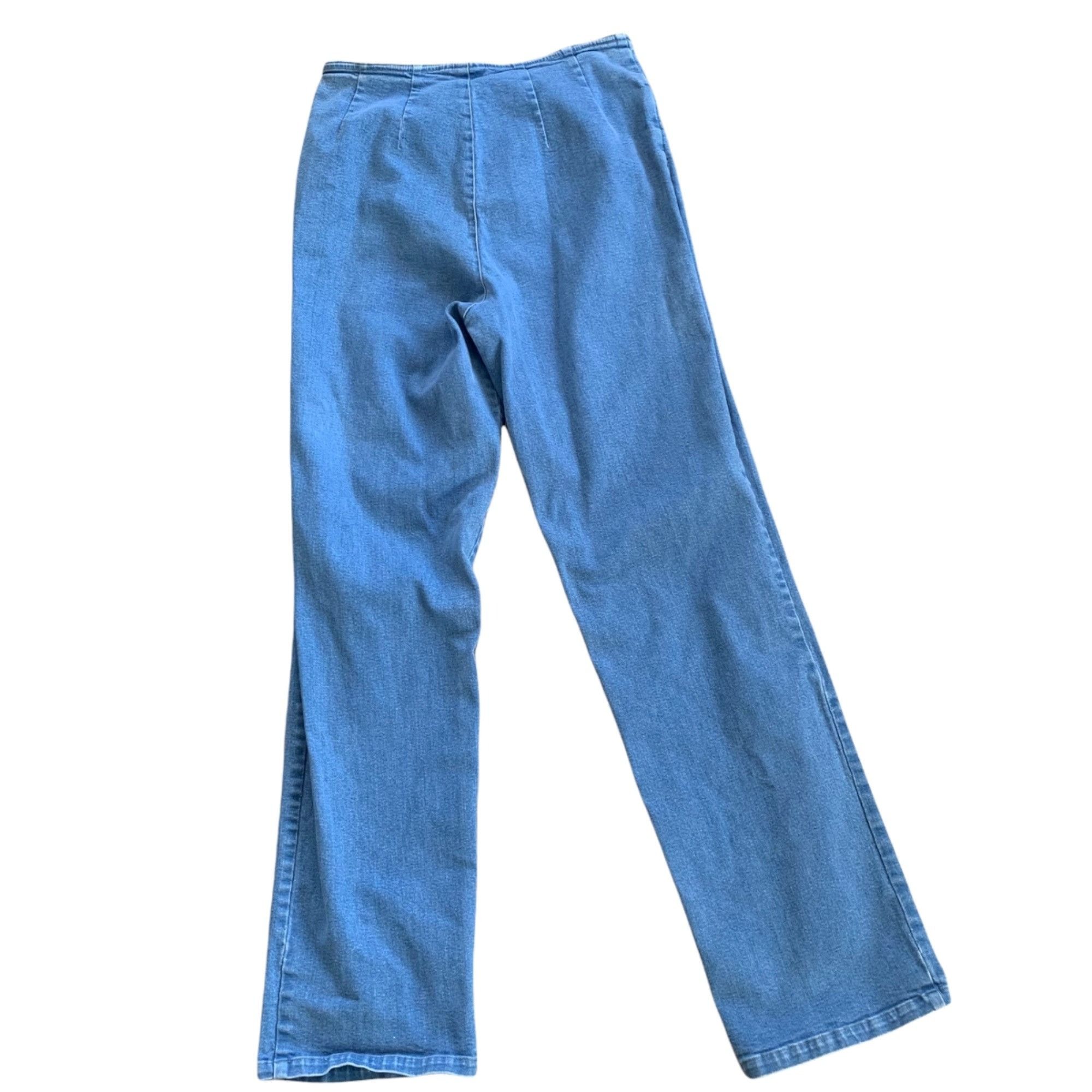 Other Norm Thompson Extreme Low Waist Light Wash Denim Jeans 10 Size 32" / US 10 / IT 46 - 3 Thumbnail