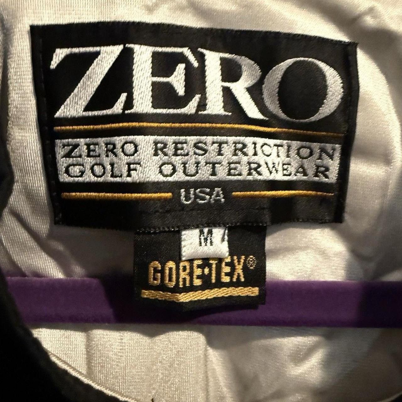 Goretex Zero Restriction Golf Mens Medium Black Gore-Tex Jacket Size US M / EU 48-50 / 2 - 3 Thumbnail
