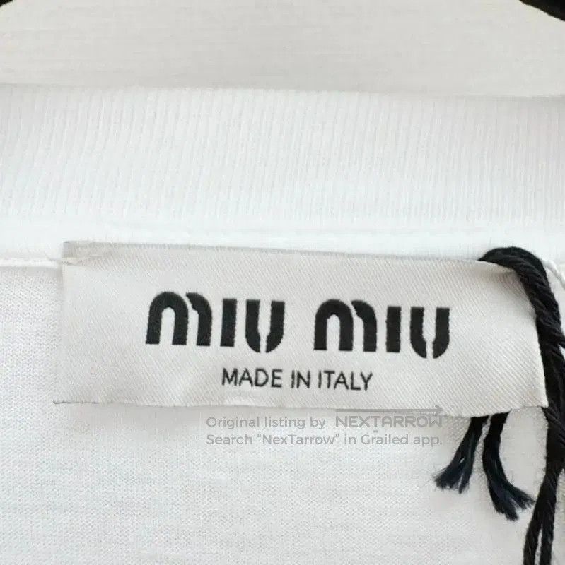 Miu Miu Miu Miu White Short Sleeve T-Shirt . Size S / US 4 / IT 40 - 2 Thumbnail