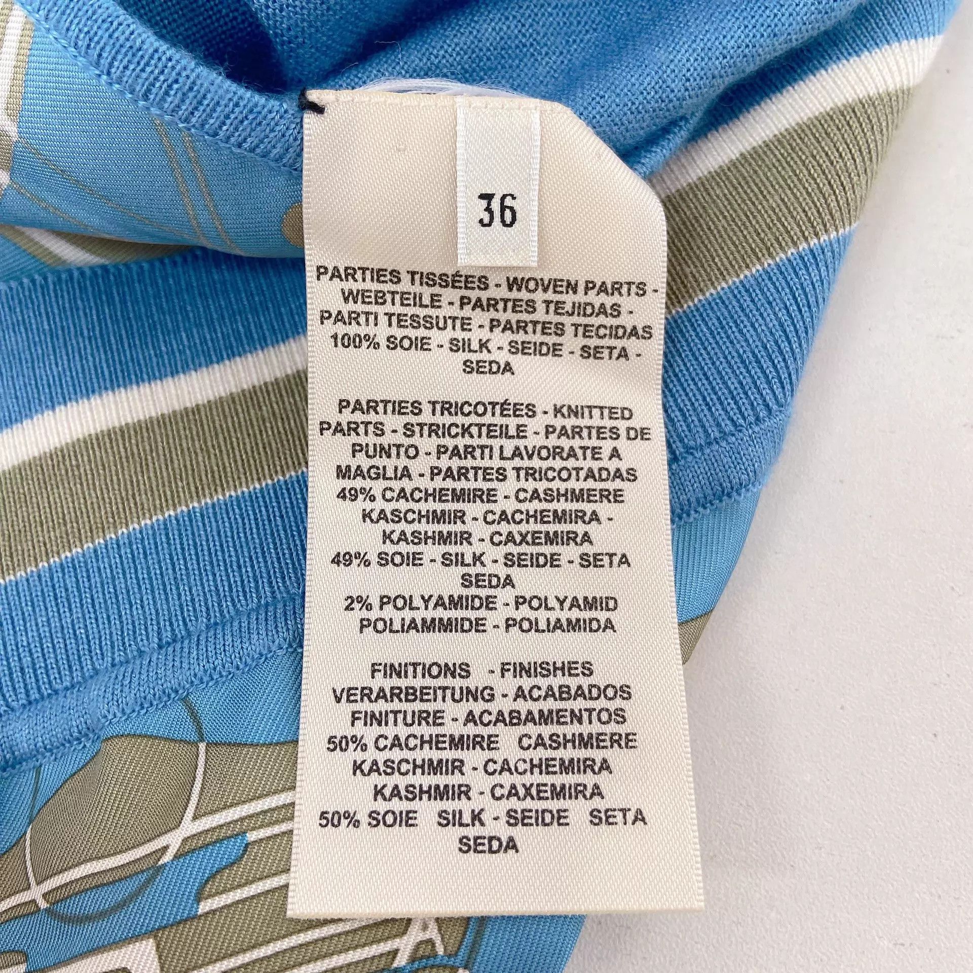 Hermes Hermes silk-knit T-shirt 36 Size XS / US 0-2 / IT 36-38 - 8 Thumbnail