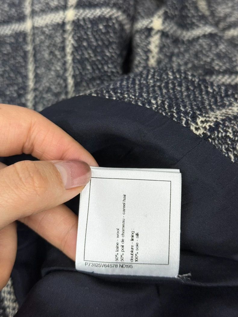 Chanel Chanel Gray plaid woollen trousers Size 42" / US 20 - 7 Thumbnail