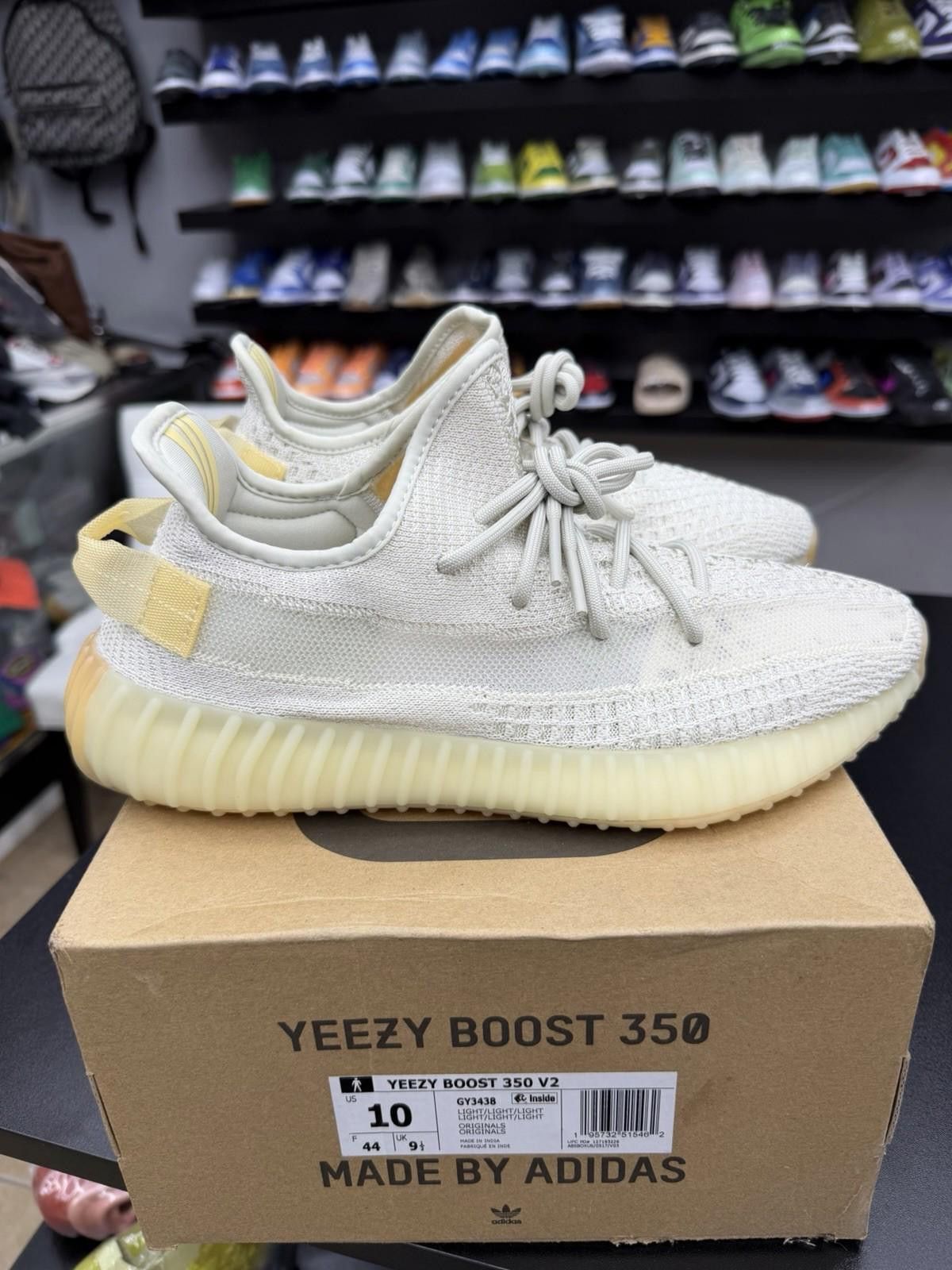 Adidas Adidas Yeezy Boost 350 V2 Sz 10 Light UV Authentic Brand New Size US 10 / EU 43 - 1 Thumbnail
