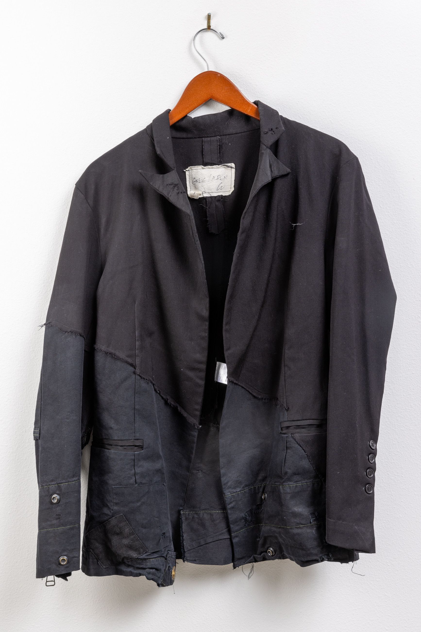 image of Greg Lauren The Gabardine Tent Tux Jacket in Black, Men's (Size Small)