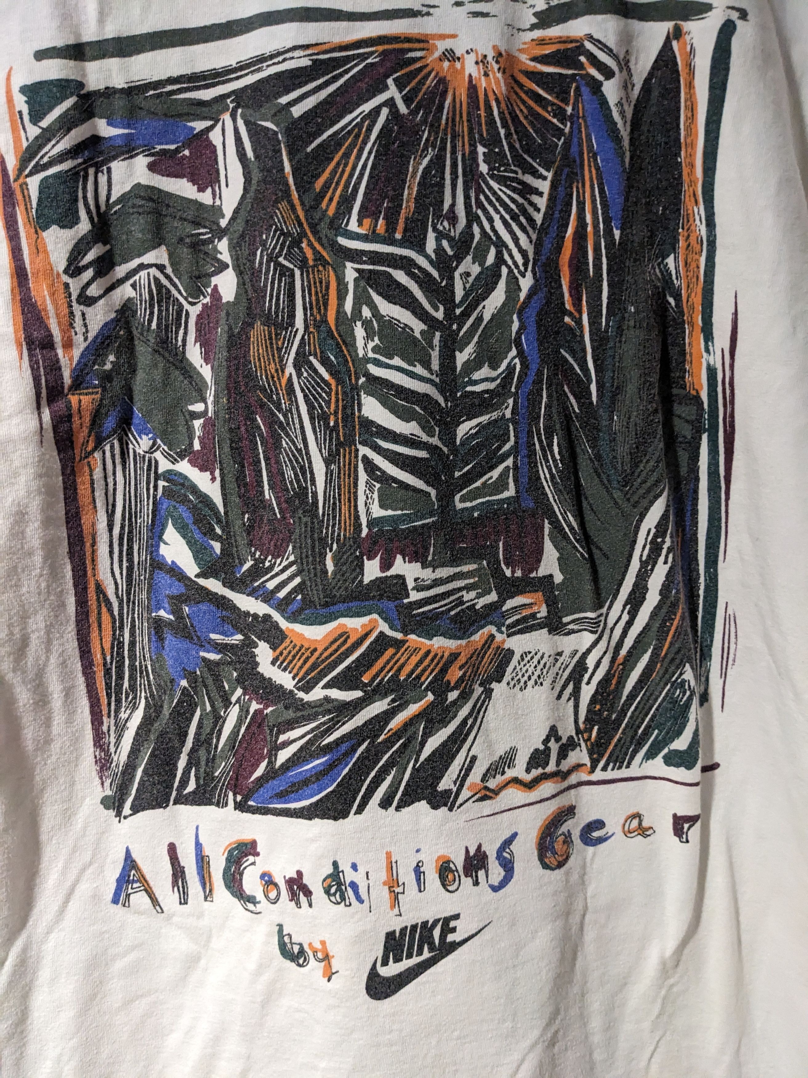 Nike ACG Vintage 90s Nike ACG Center Logo White X-Large T-Shirt Size US XL / EU 56 / 4 - 6 Thumbnail