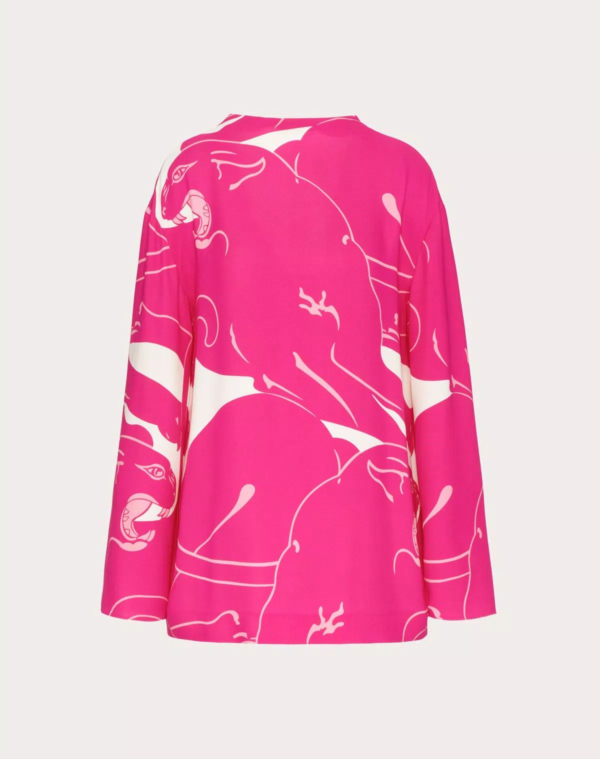 Valentino o1s1wg110625 Cady Panther Top in Pink Size M / US 6-8 / IT 42-44 - 1 Thumbnail