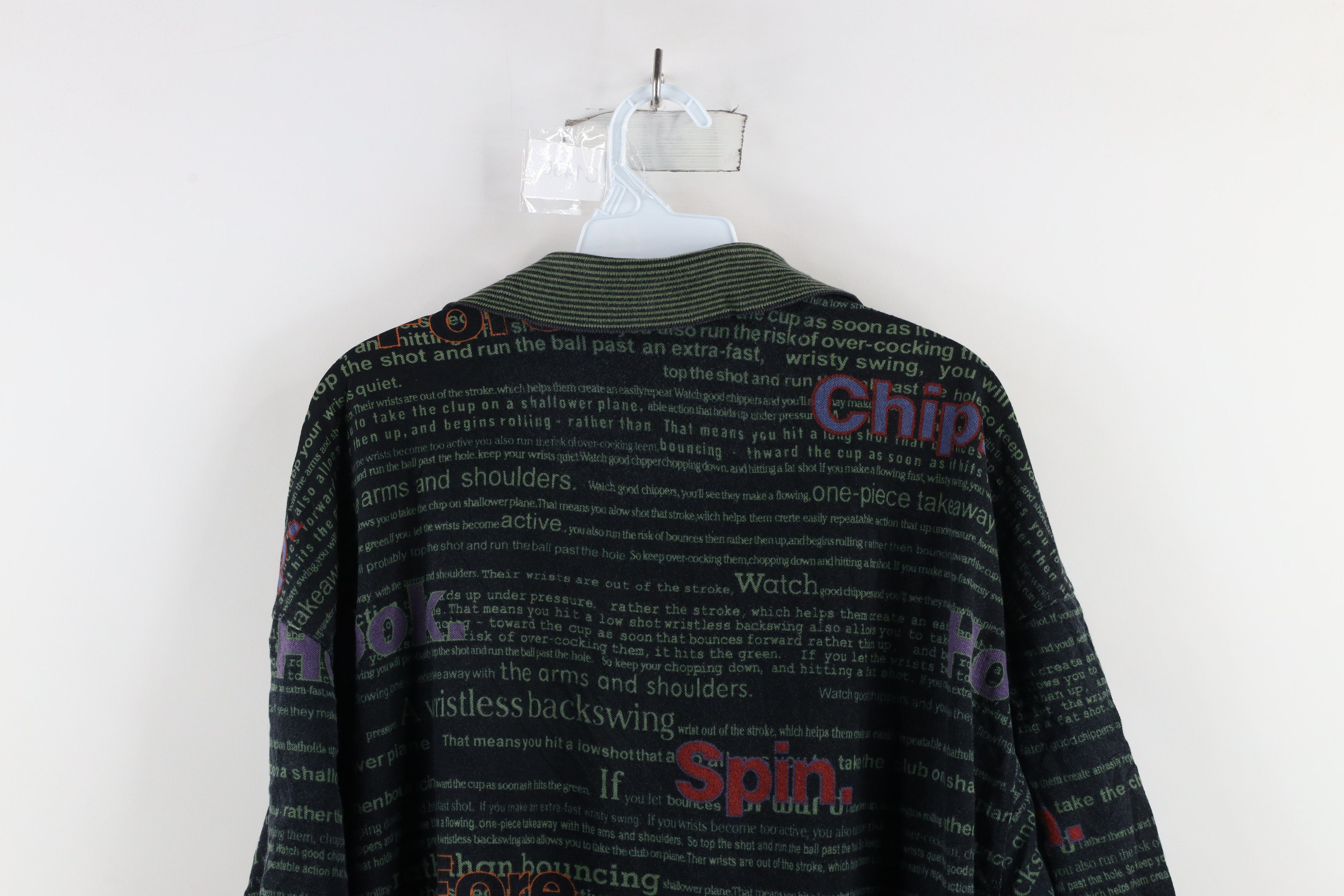 Vintage Vintage 90s Streetwear Over Print Golf Collared Polo Shirt Size US XL / EU 56 / 4 - 8 Thumbnail
