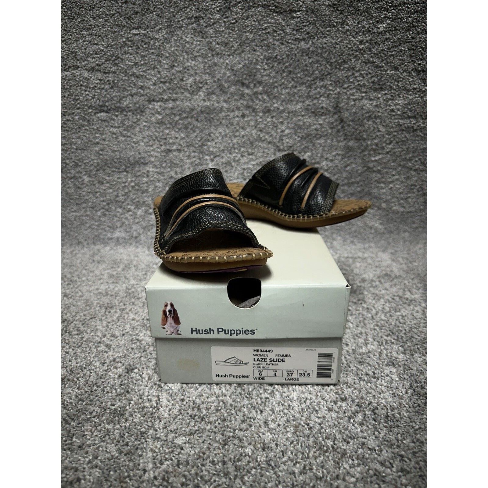 Hush Puppies Hush Puppies Leather Slides 6 Wide Y2K Chunky Wedge Comfort Size US 6 / IT 36 - 1 Thumbnail