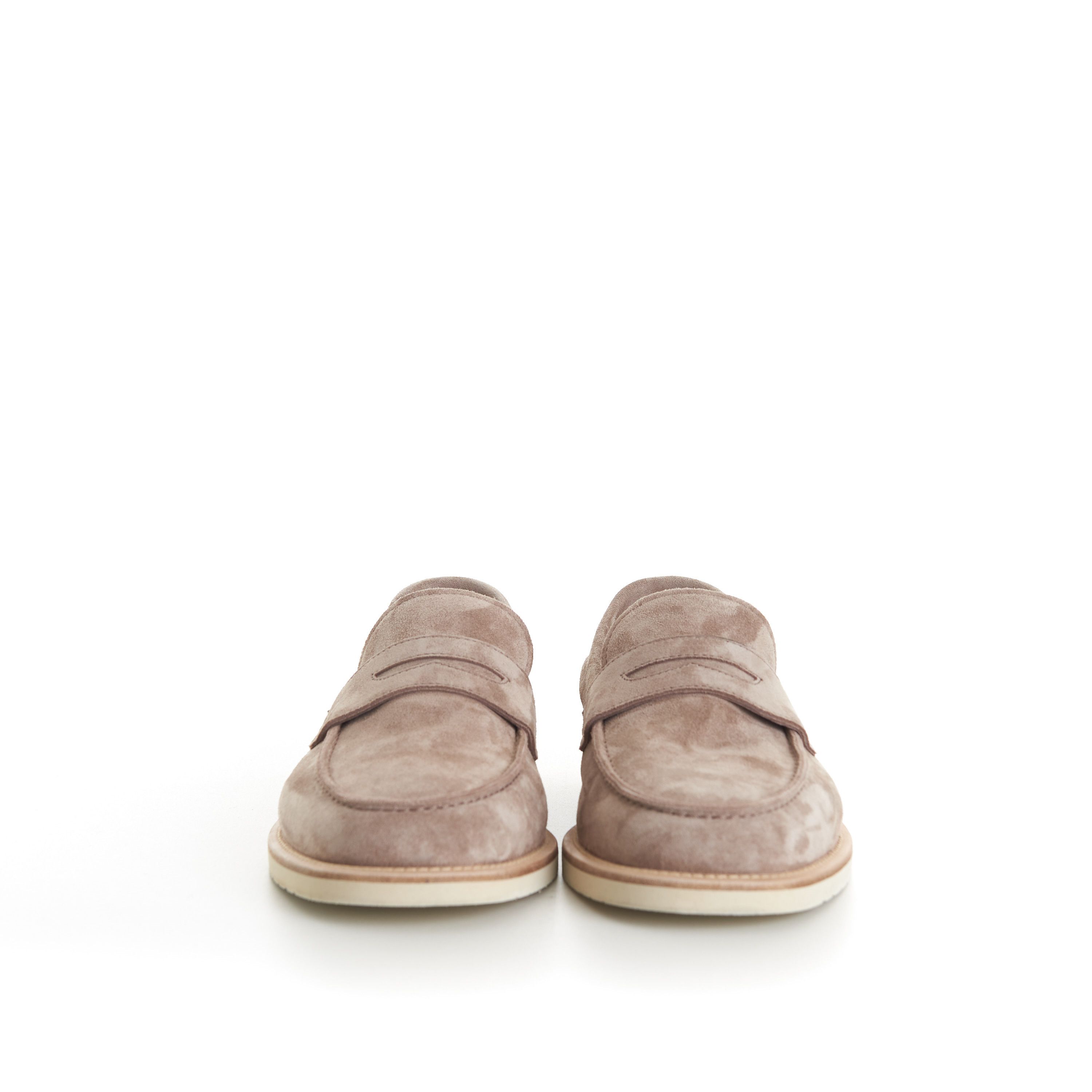 Brunello Cucinelli Reversed Calfskin Lightweight Penny Loafers Size US 7.5 / EU 40-41 - 2 Thumbnail